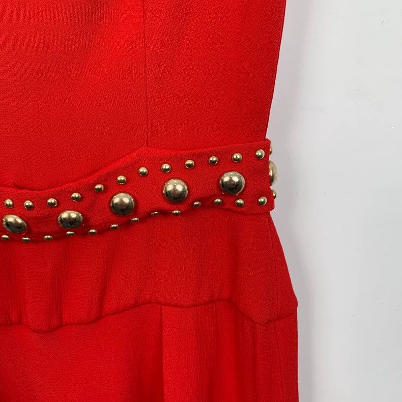 Prada Prada Red riveted sleeveless dress 2501-Nextarrow Size XS / US 0-2 / IT 36-38 - 4 Thumbnail