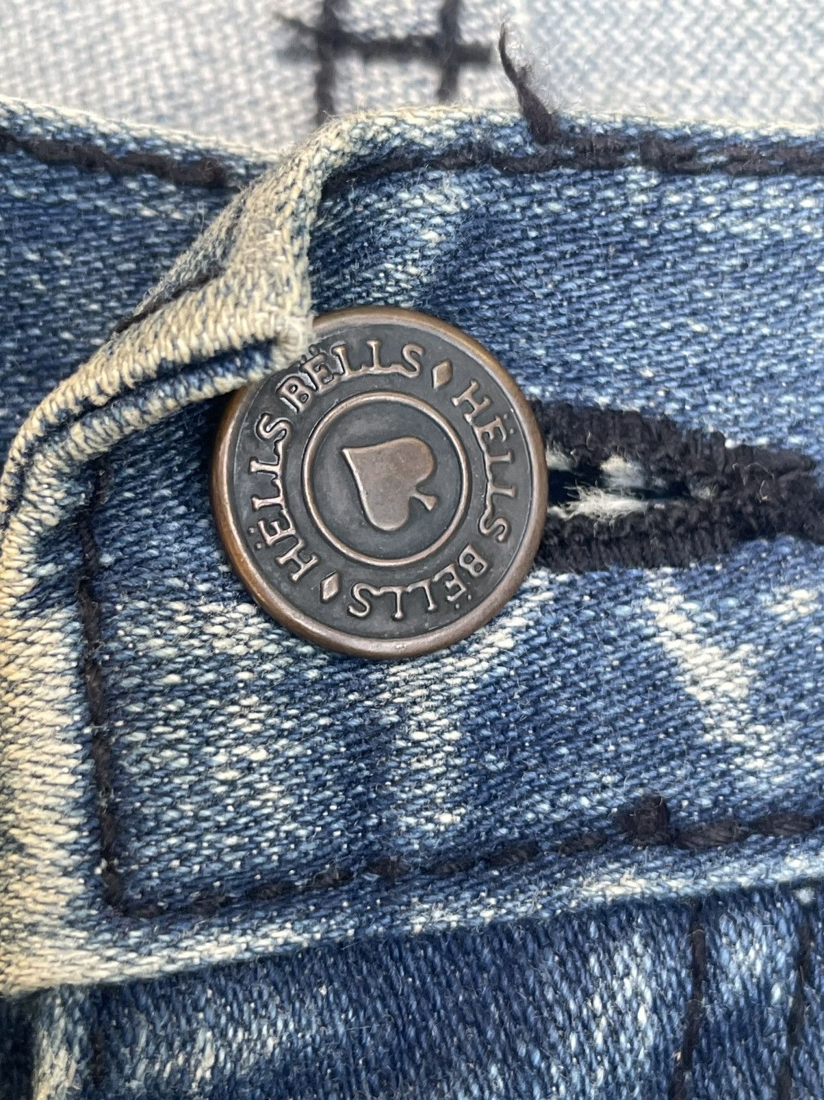 Designer × Hells Bells Hells Bells Distresed Denim Size US 32 / EU 48 - 19 Thumbnail