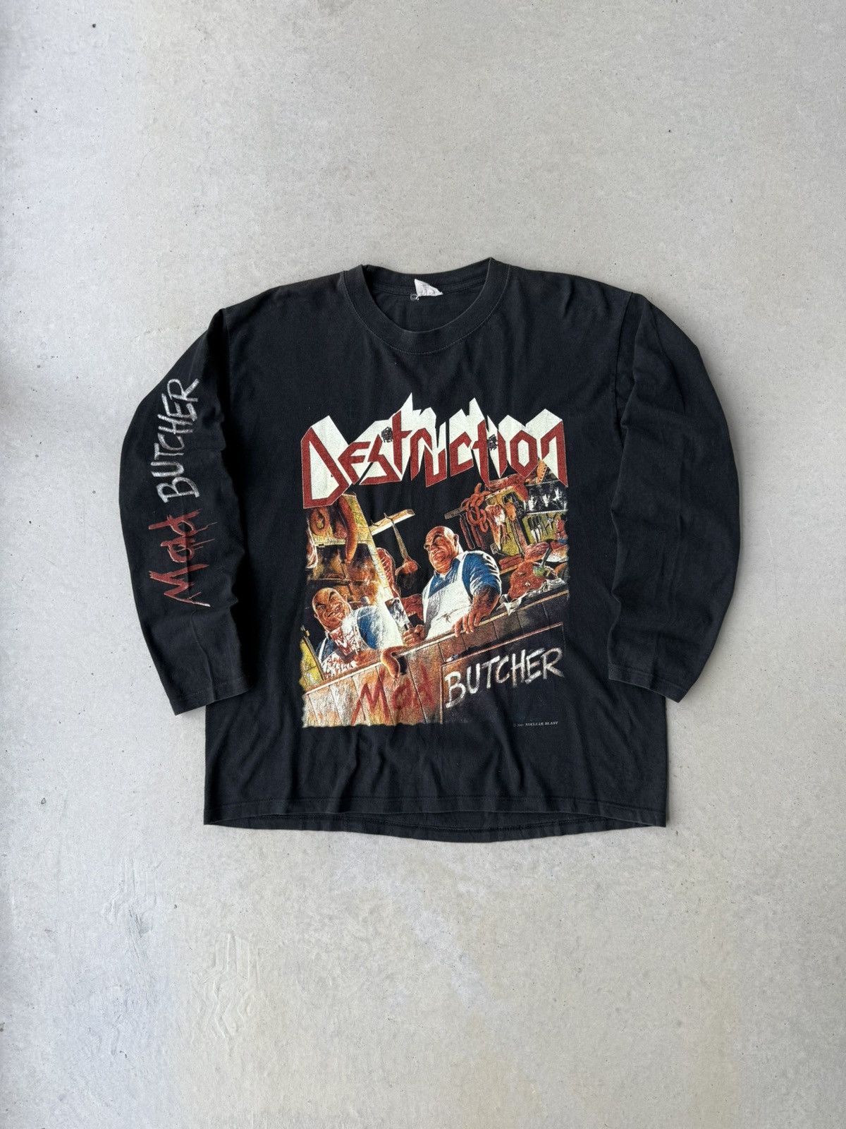 Vintage Vintage ‘01 Destruction Mad Butcher Long Sleeve Band Tee Size US L / EU 52-54 / 3 - 1 Thumbnail