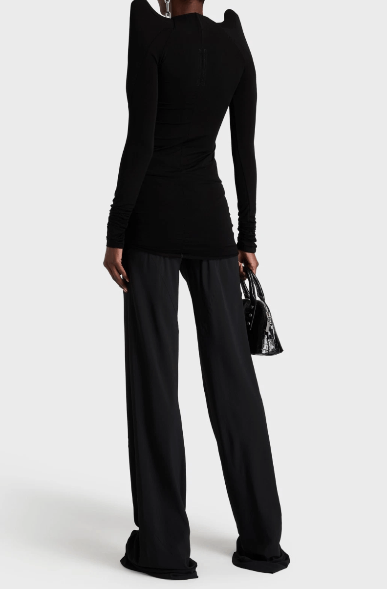 Rick Owens RICK OWENS LUXOR Tec T Blouse Size S / US 4 / IT 40 - 2 Thumbnail