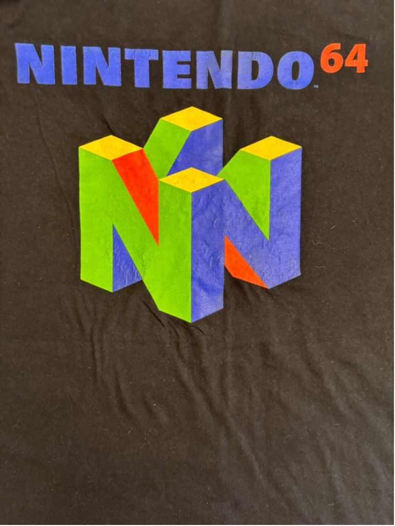 Nintendo Men's Nintendo 64 T-shirt 3XLT Black Size US XL / EU 56 / 4 - 6 Thumbnail