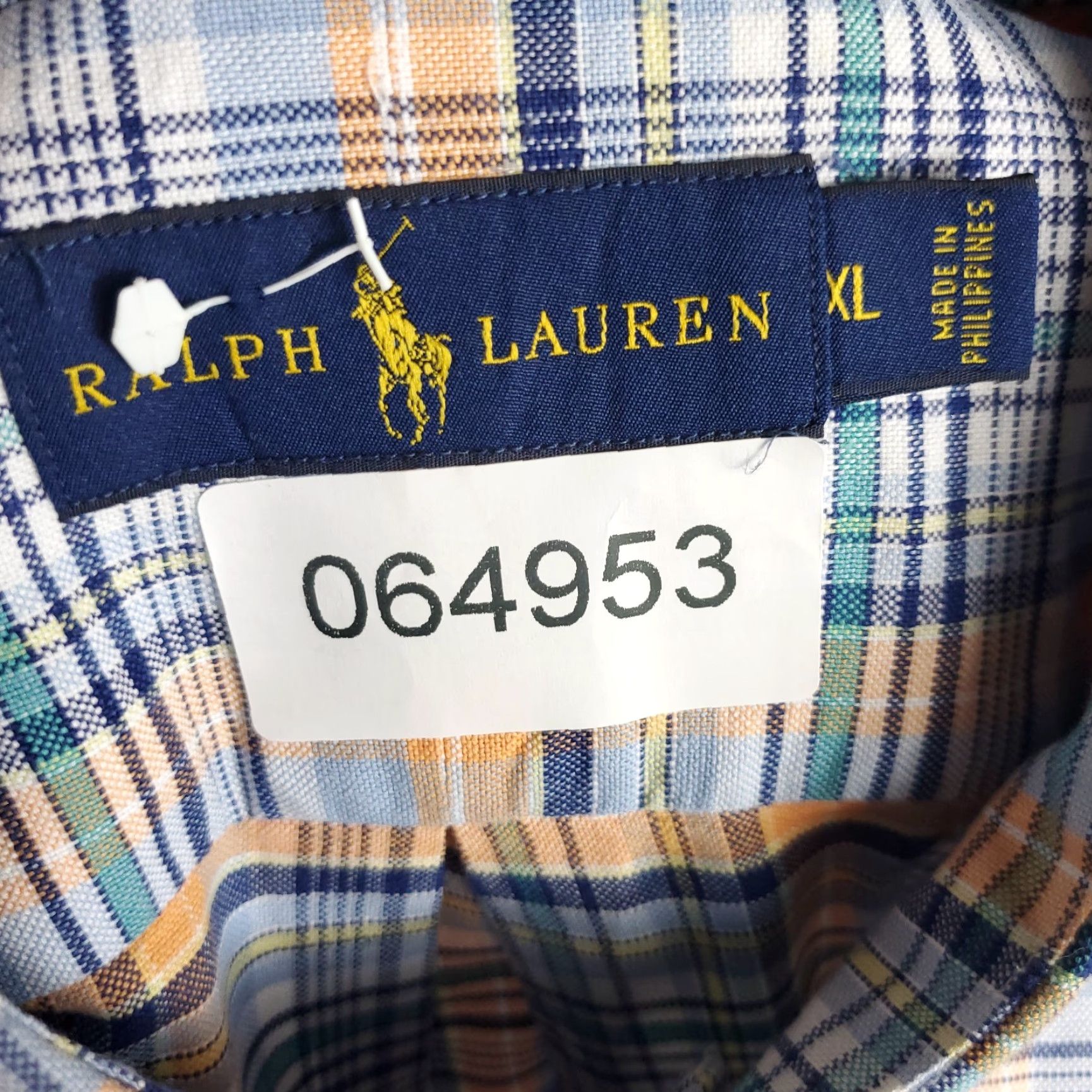Ralph Lauren Ralph Lauren Shirt Mens XL Blue Plaid Pony Casual Button Up Long Sleeve Size US XL / EU 56 / 4 - 8 Thumbnail