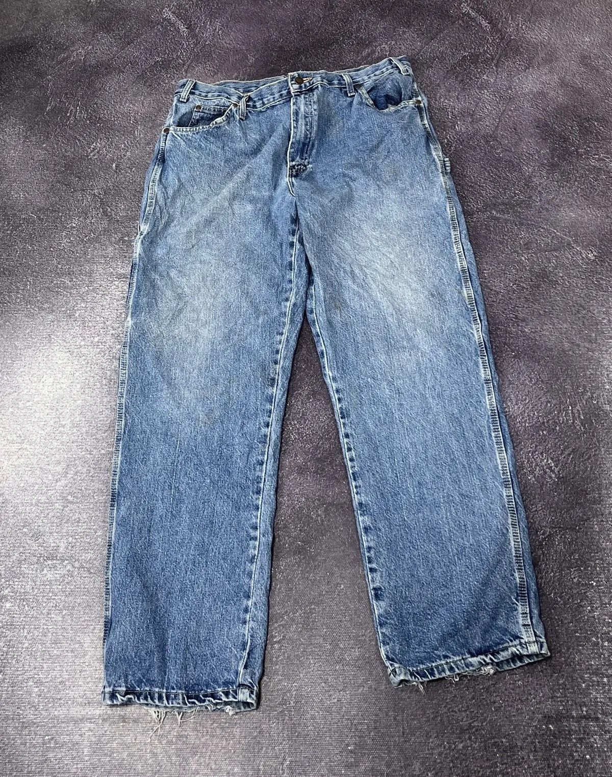 Dickies Vintage Dickies Faded Blue Work Hype Baggy Jeans Size US 38 / EU 54 - 2 Thumbnail