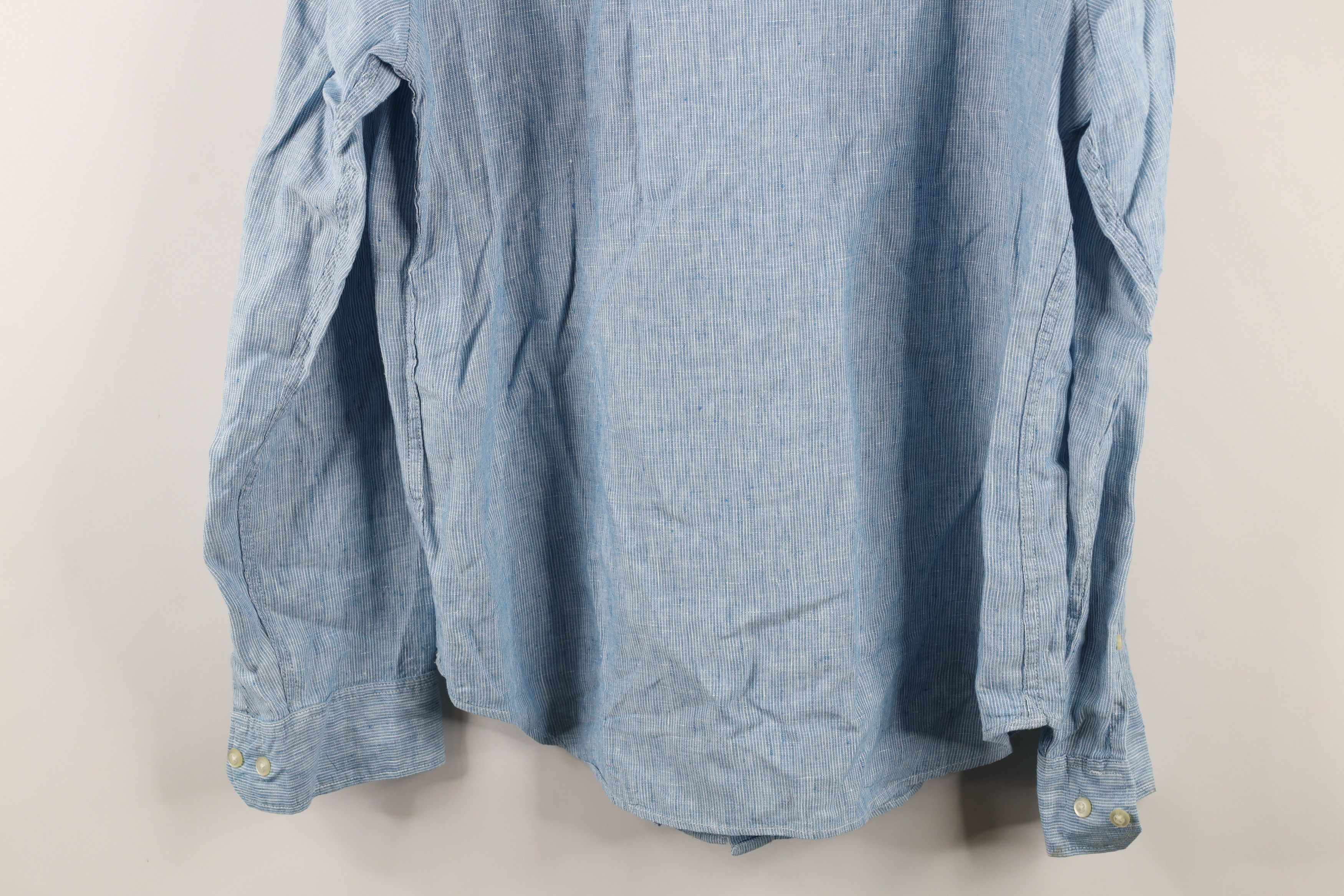 Banana Republic × Vintage Banana Republic Camden Striped Collared Button Down Shirt Size US M / EU 48-50 / 2 - 9 Thumbnail
