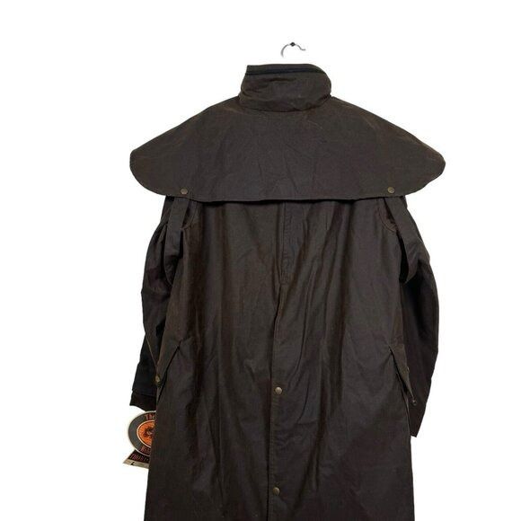 Vintage NWT Thomas Cook Long 100% Waxed Cotton Coat Jacket Riding Size US L / EU 52-54 / 3 - 10 Thumbnail