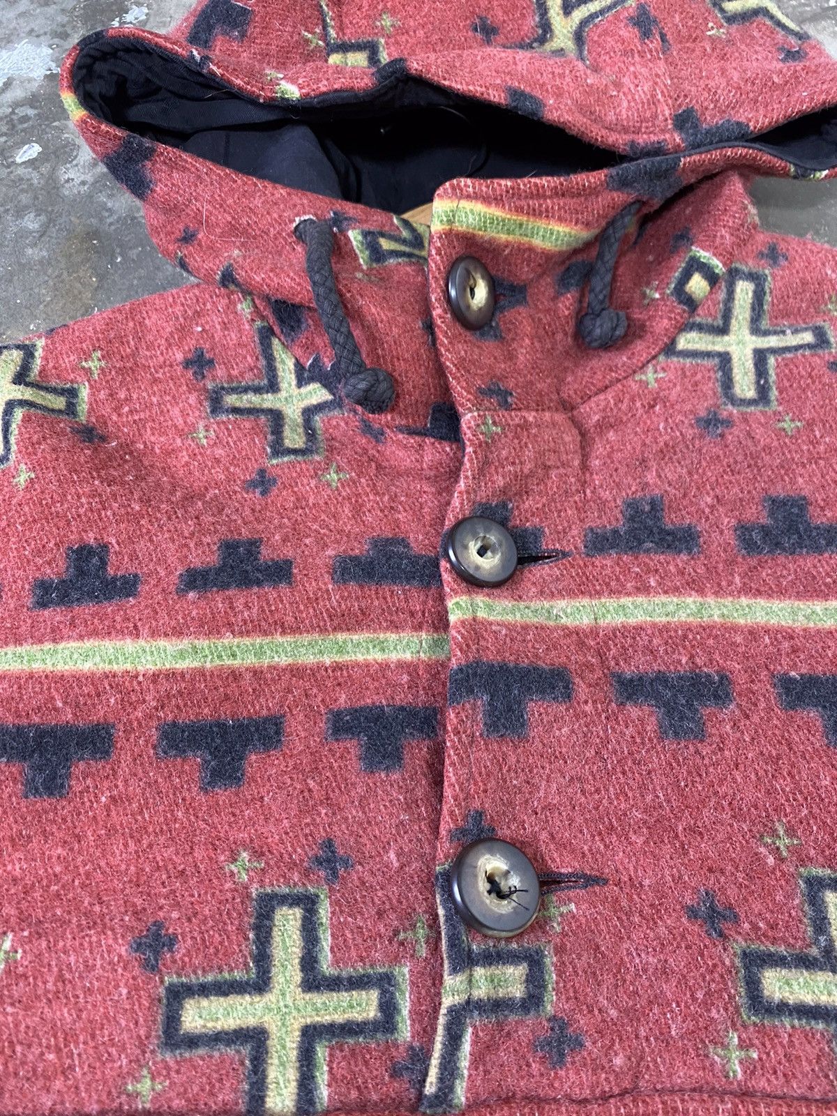 Vintage A11 Rare - Vintage Seppe Hoodie Anorak Wool Jacket Size US XL / EU 56 / 4 - 10 Thumbnail
