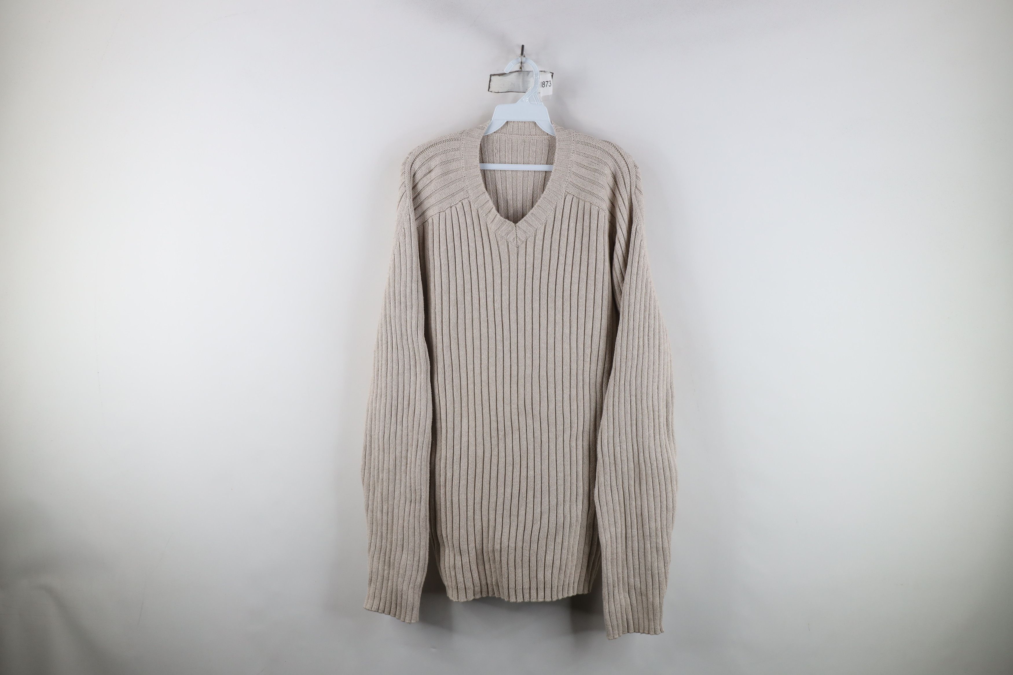 Vintage Vintage 90s Streetwear Heavyweight Ribbed Knit Sweater Size US L / EU 52-54 / 3 - 1 Thumbnail