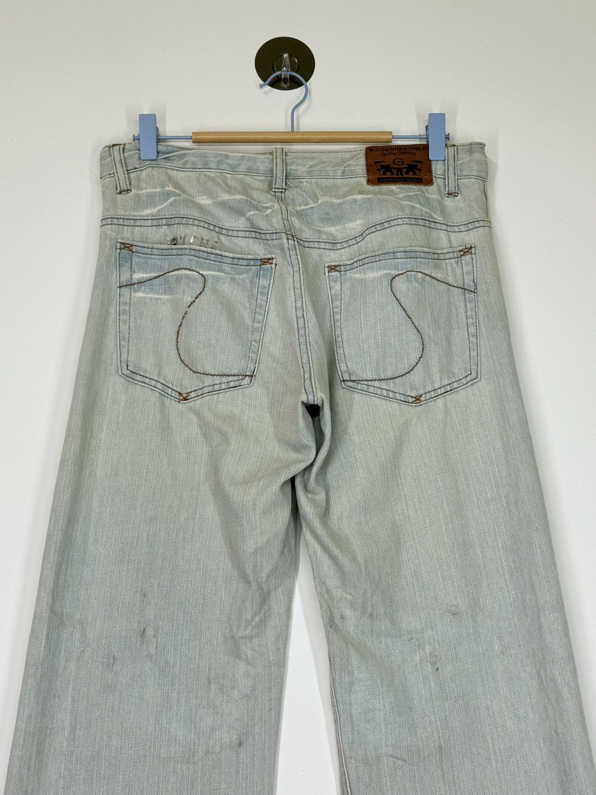 14th Addiction × If Six Was Nine × Le Grande Bleu (L.G.B.) GOTCHA WING CLAW MARKS THUNDERS DISTRESSED DENIM JEANS Size US 31 - 11 Thumbnail