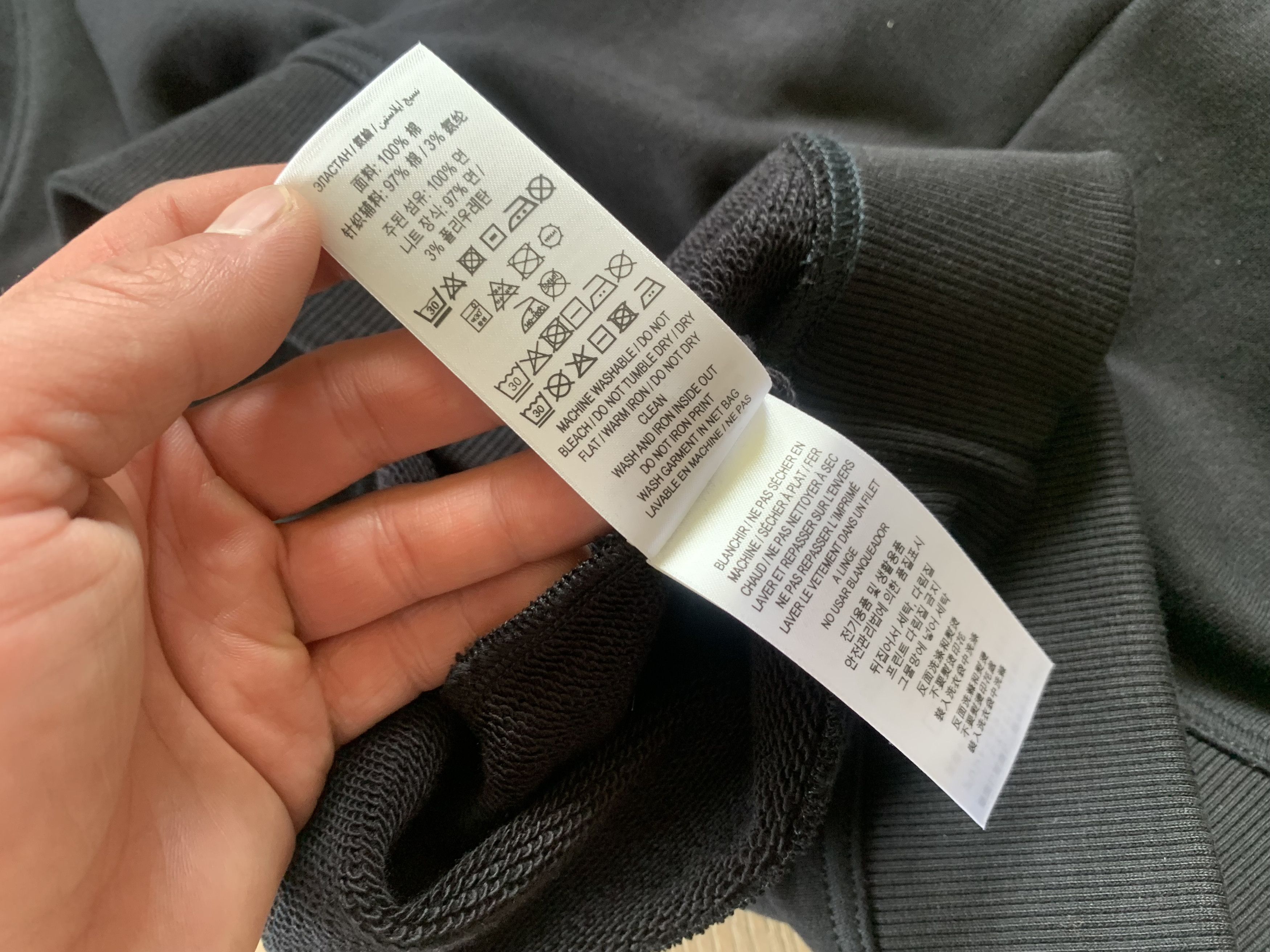 Burberry Burberry Cotton Black Crew Neck Sweatshirt Size US M / EU 48-50 / 2 - 13 Thumbnail