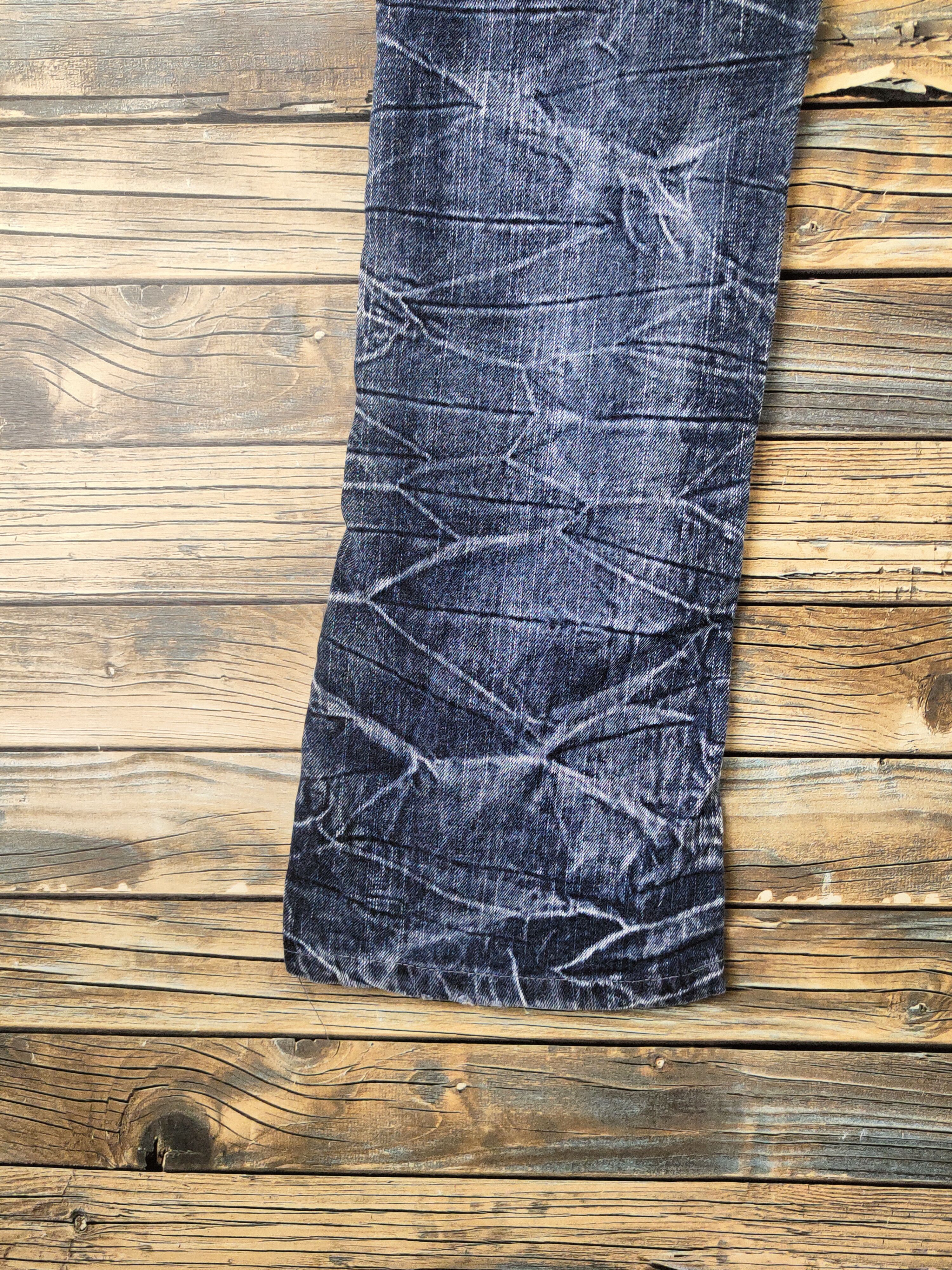 Japanese Brand DL Jack Serika Dark Blue Patched Denim Jeans #46-830 Size US 32 / EU 48 - 10 Thumbnail