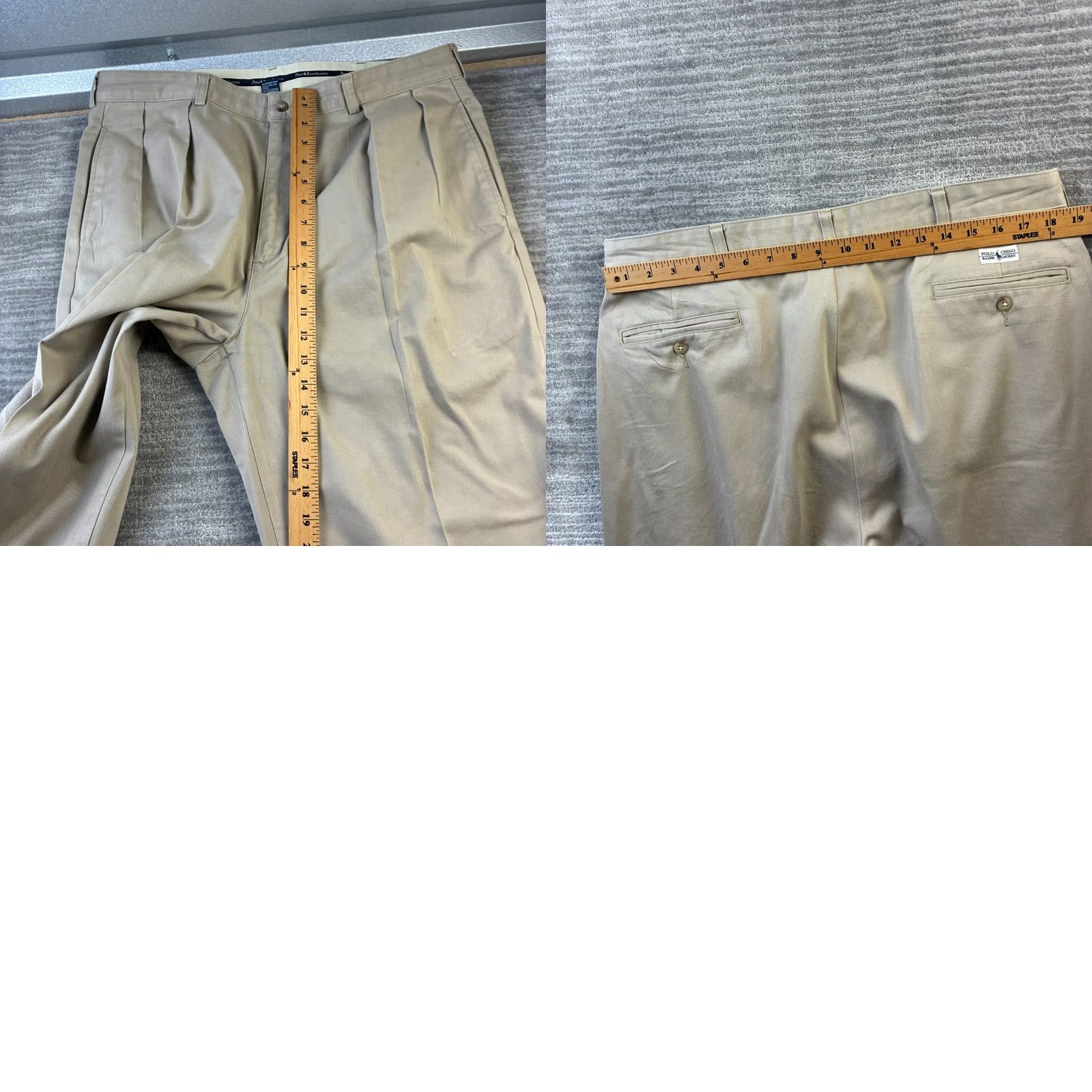 Polo Ralph Lauren Polo Ralph Lauren Pants Mens 38x30 Chino Twill Regular Beige Vintage Andrew Size US M / EU 48-50 / 2 - 9 Thumbnail