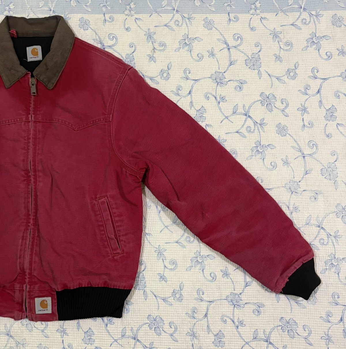 Carhartt Carhartt Detroit Corduroy Collar Zipper Workwear Jacket Size US L / EU 52-54 / 3 - 3 Thumbnail
