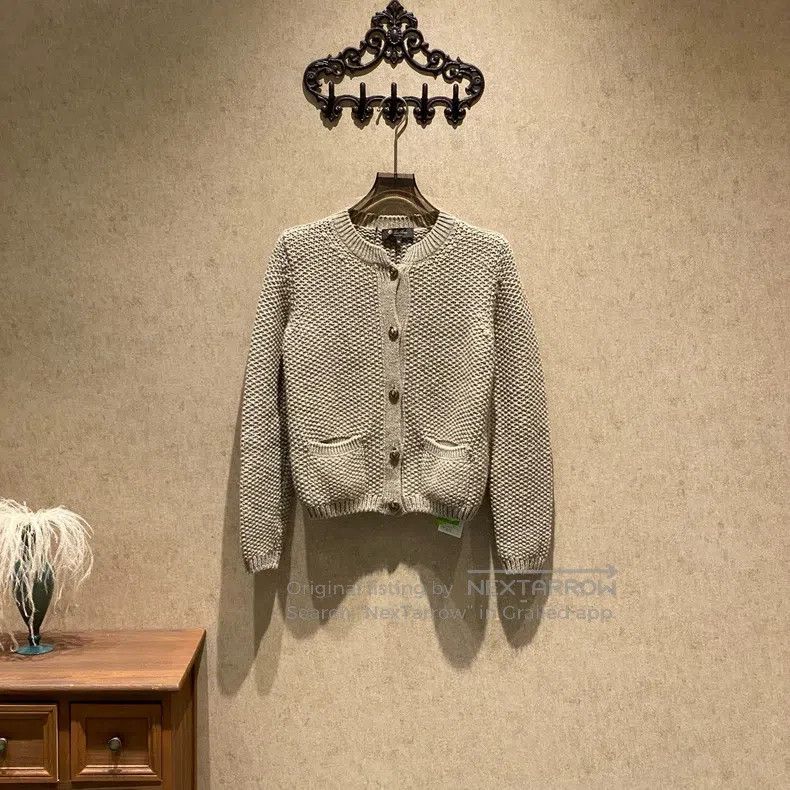 Loro Piana Loro Piana Gold Buckle Linen Cashmere Cardigan Size XS / US 0-2 / IT 36-38 - 1 Thumbnail