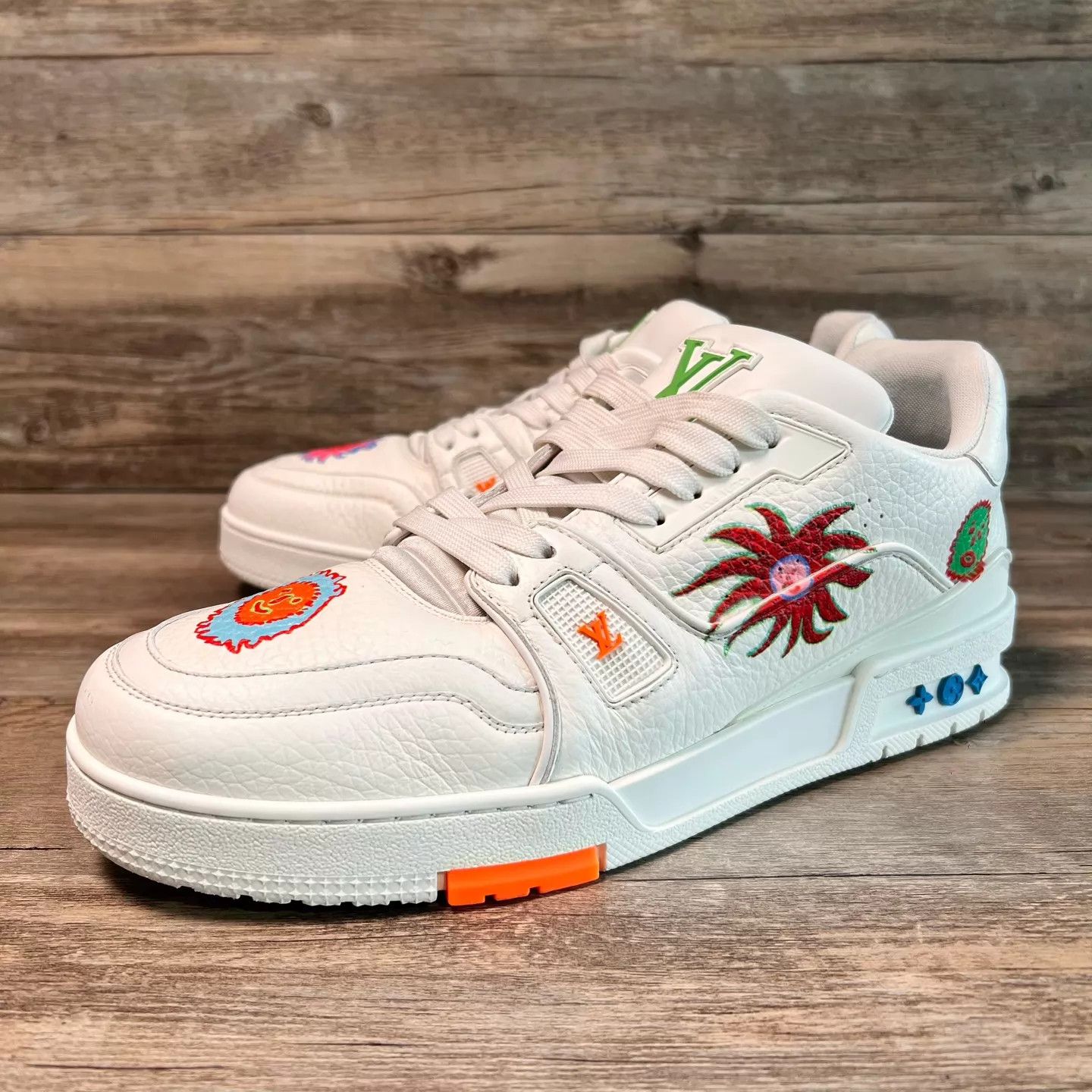 Louis Vuitton LV x Yayoi Kusama White Trainer UK8.5/42.5 97 New Size US 9.5 / IT 39.5 - 1 Thumbnail
