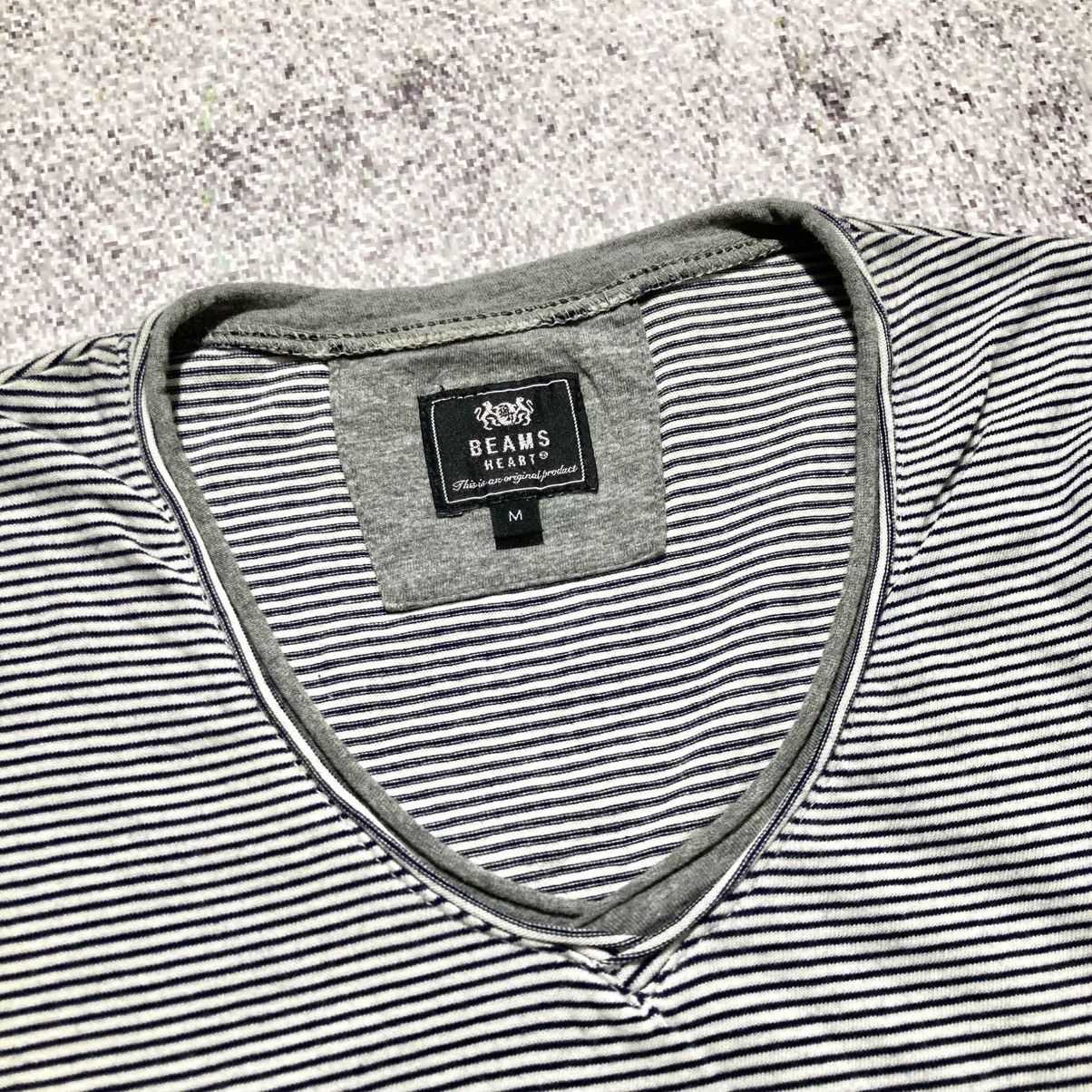 Beams Japan 2000s Beams Heart Double Layer Striped Longslevee Lgb Style Size US M / EU 48-50 / 2 - 12 Thumbnail