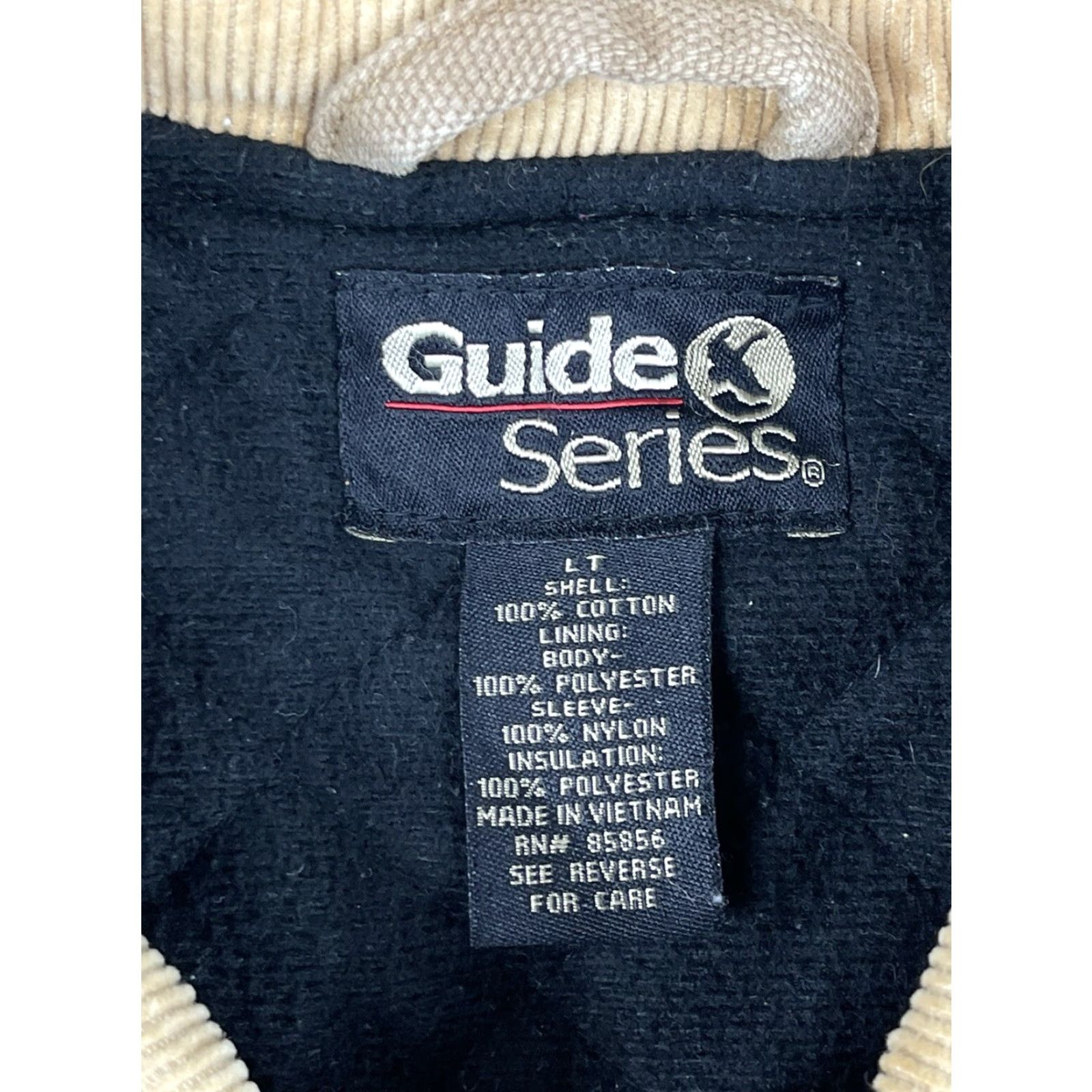 Vintage VINTAGE Guide Series Jacket Coat Lined Quilted Cotton Blend Canvas Zip Heavy Pockets Brown LT Mens Big & Tall Overcoat Standard Zip Size US L / EU 52-54 / 3 - 2 Thumbnail