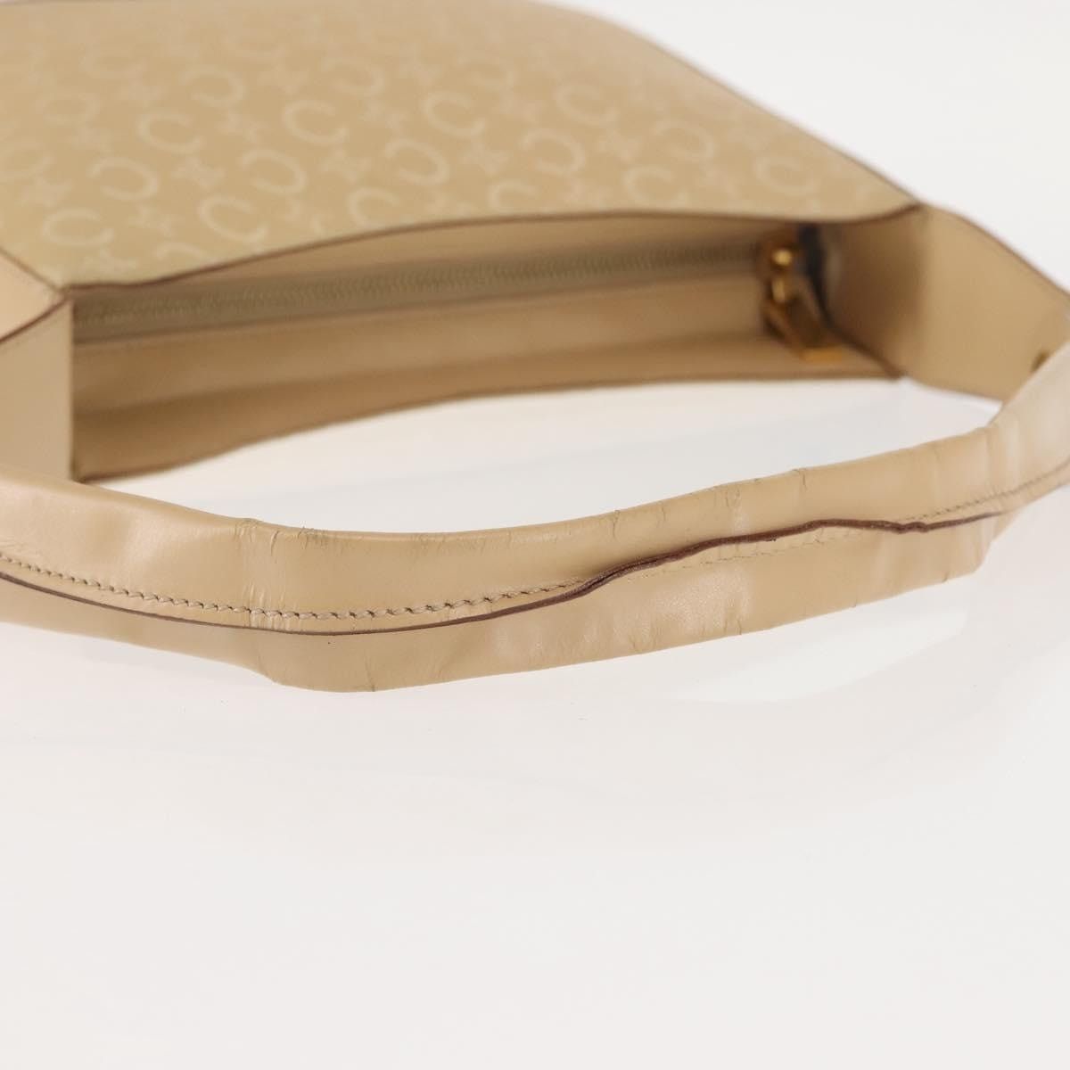 Celine CELINE C Macadam Canvas Shoulder Bag Beige Gold Size ONE SIZE - 7 Thumbnail