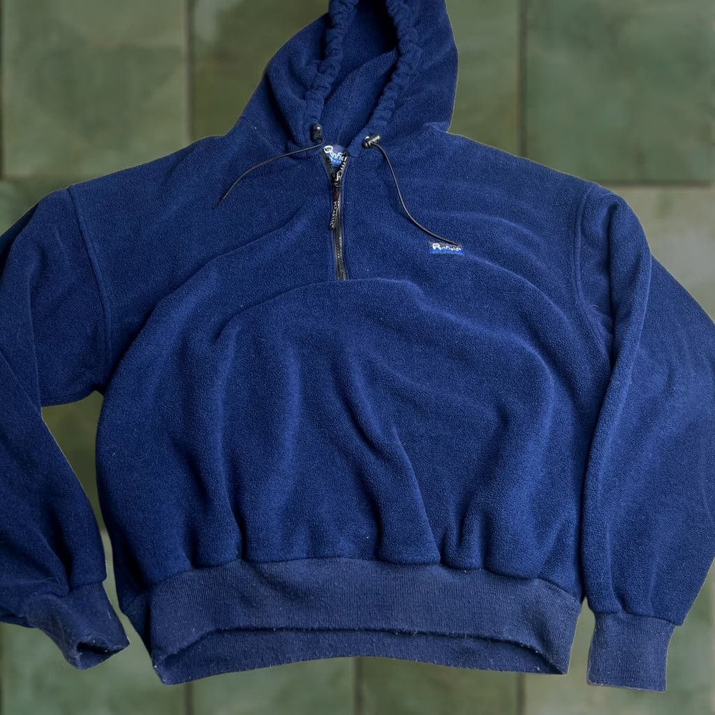 Penfield Vintage Penfield Polartec Fleece Hoodie Blue, USA Flag Outdoor 90s Long Sleeve, Polyester 90s L Size US L / EU 52-54 / 3 - 1 Thumbnail