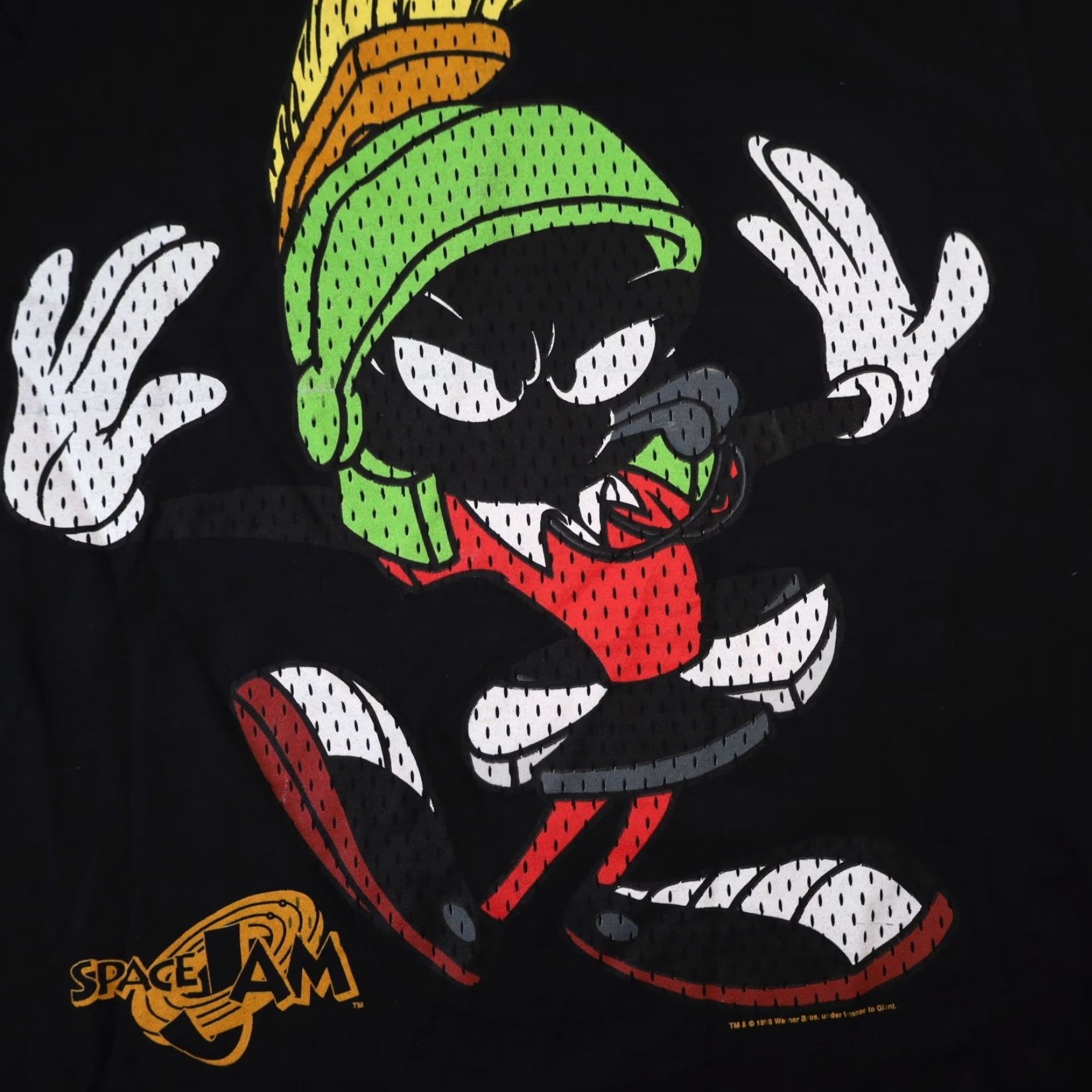 Vintage VINTAGE Space Jam T Shirt Marvin the Martian Black XL Mens Graphic 1996 Size US XL / EU 56 / 4 - 4 Thumbnail