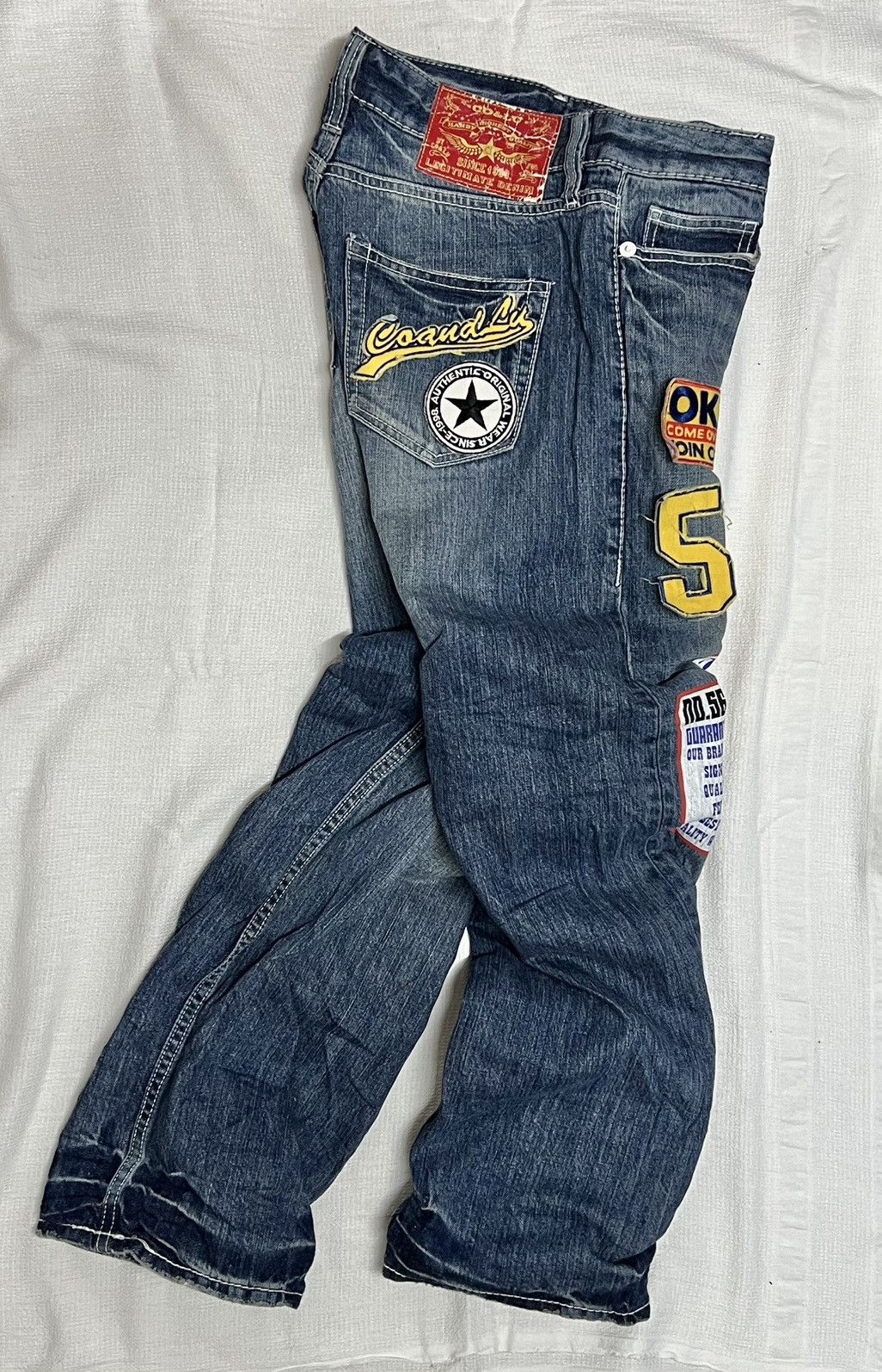 Other 🔥HOT DROPS🔥STREETWEAR PATCH DENIM PANTS RARE Size US 31 - 7 Thumbnail