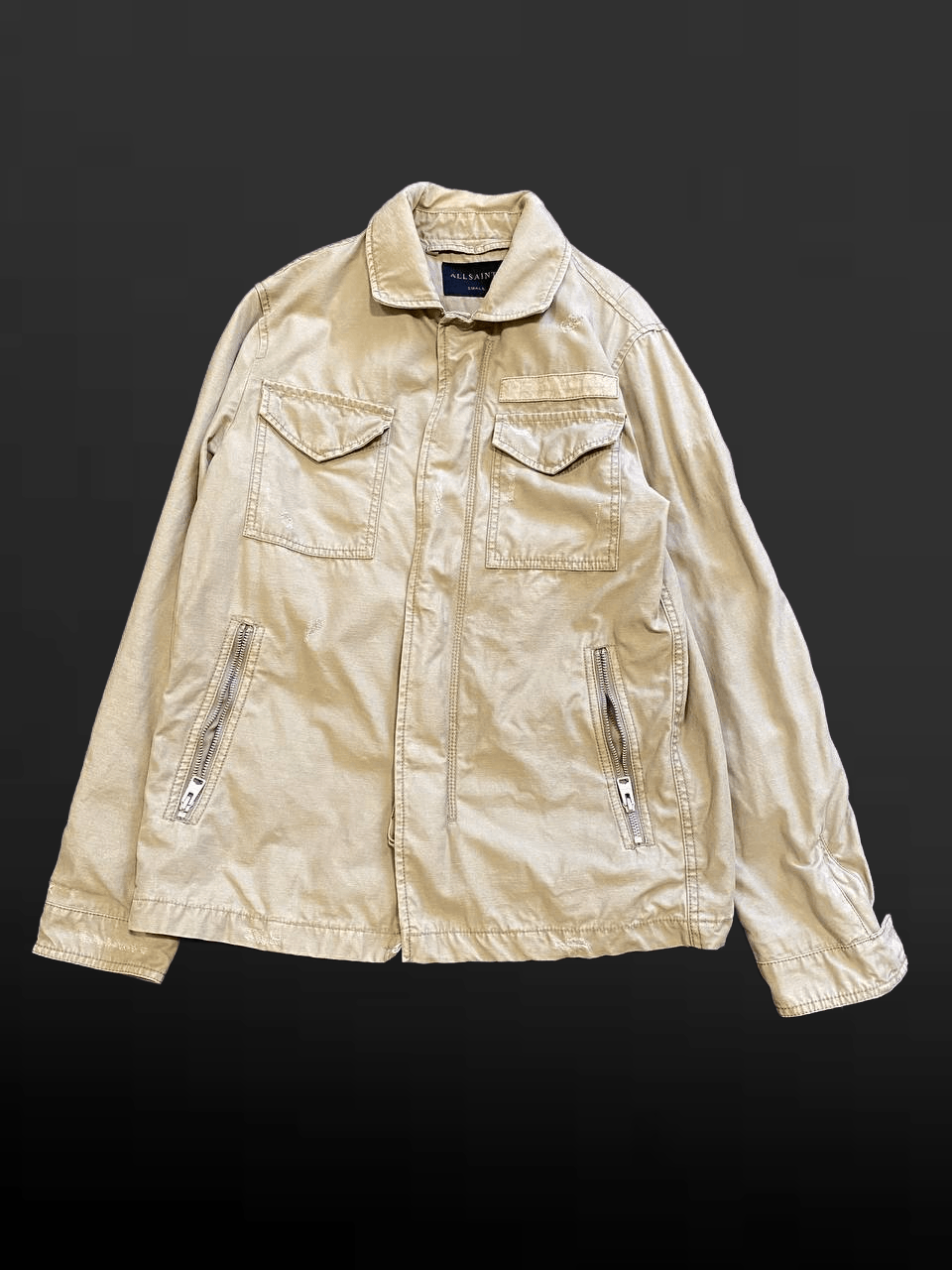 Allsaints Vintage Y2k AllSaints Military Field Lightweight Jacket Size US S / EU 44-46 / 1 - 1 Thumbnail