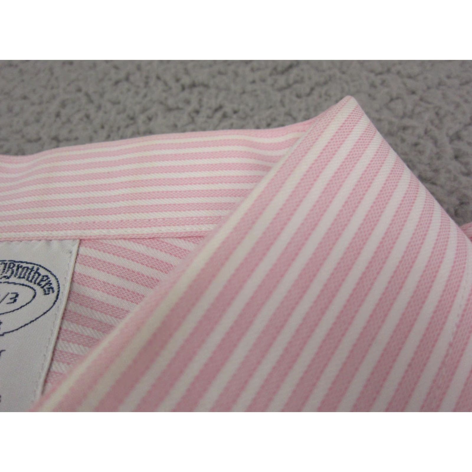 Brooks Brothers Brooks Brothers Shirt Adult 17 Pink Cotton Regent Non-Iron Mens Button Up 1818 Size US XL / EU 56 / 4 - 4 Thumbnail