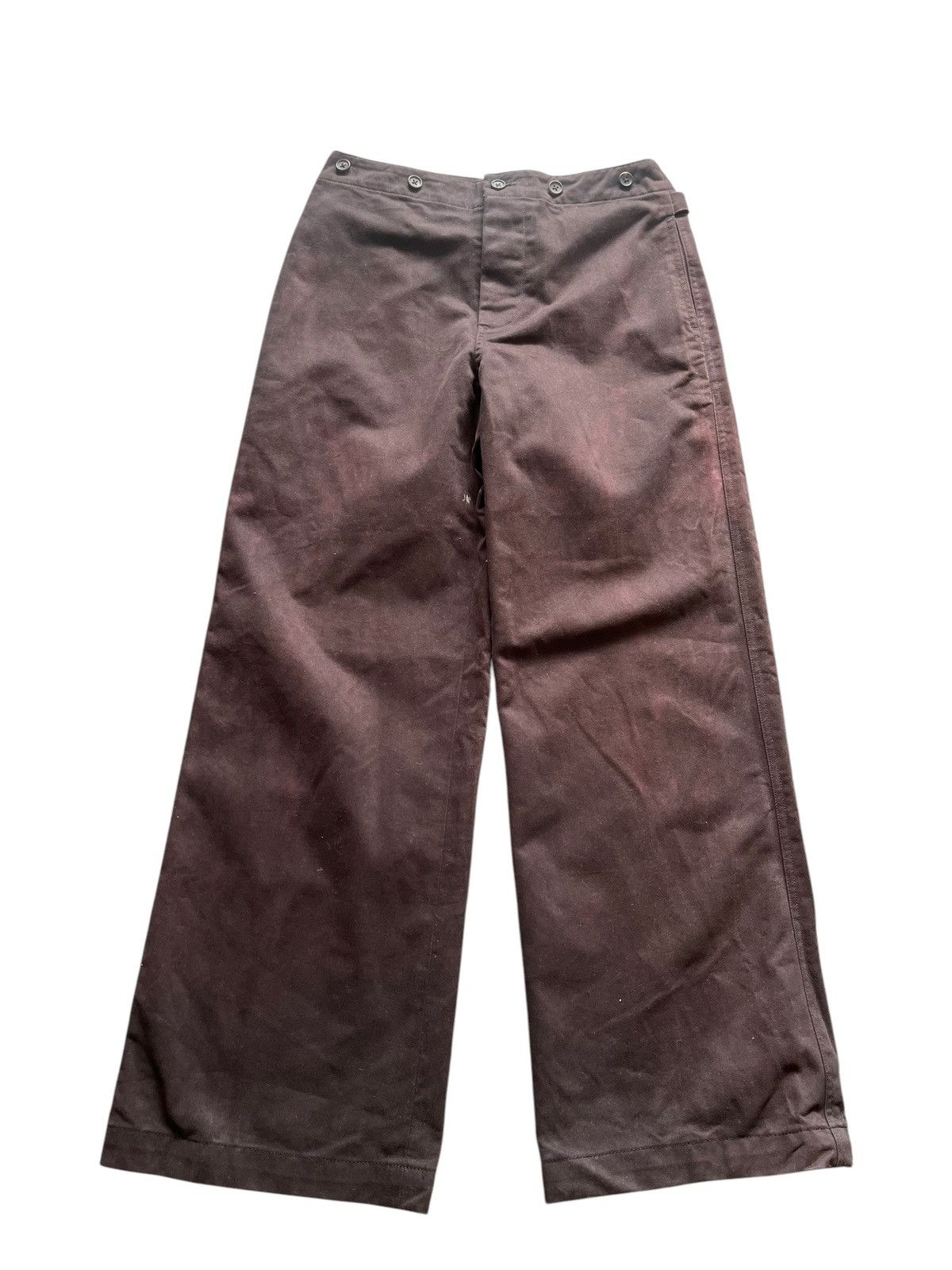 Japanese Brand × Margaret Howell Vintage Margaret Howell Buckle Back Wide Pants Size US 28 / EU 44 - 1 Thumbnail