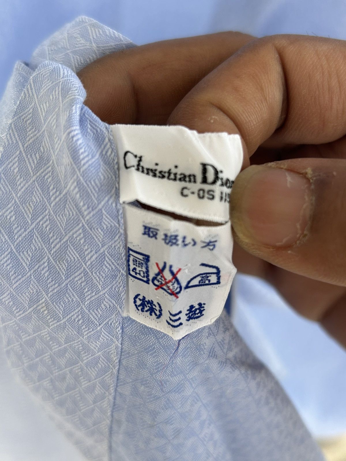 Christian Dior Monsieur Christian Dior Double Pocket Vintage Button Up Shirt Blue Size US L / EU 52-54 / 3 - 5 Thumbnail