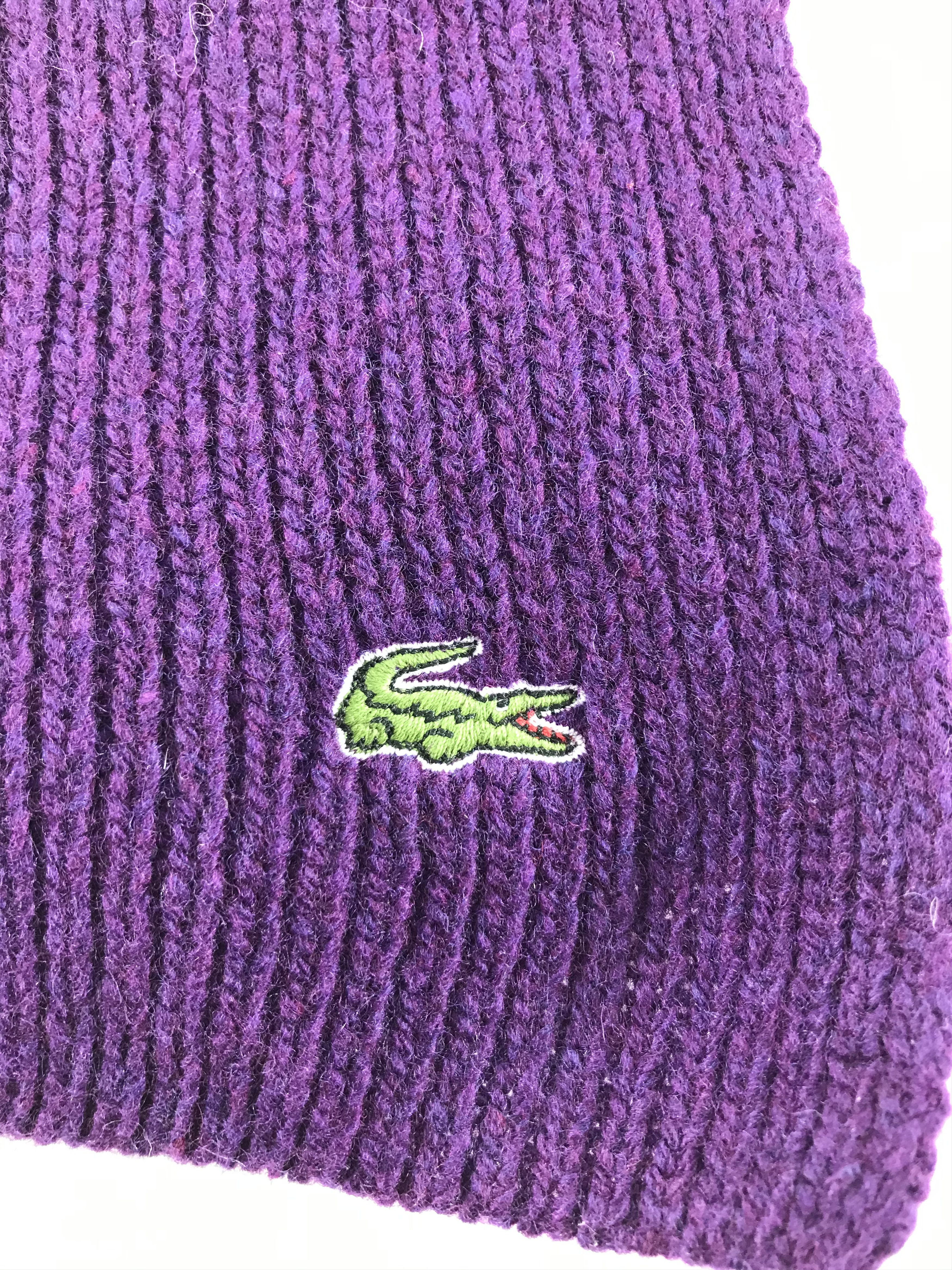 Lacoste Vintage Lacoste Scarf/Muffler/Neckwear MF1538 Size ONE SIZE - 4 Thumbnail