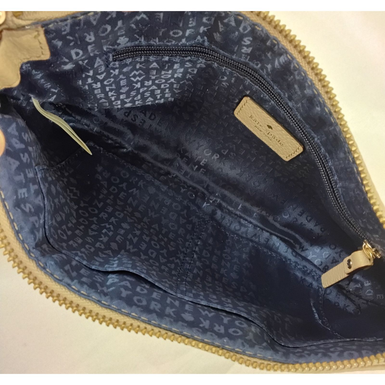 Kate Spade Kate Spade Mini Shoulder Bag Tan Pebbled Leather Purse Size ONE SIZE - 10 Thumbnail