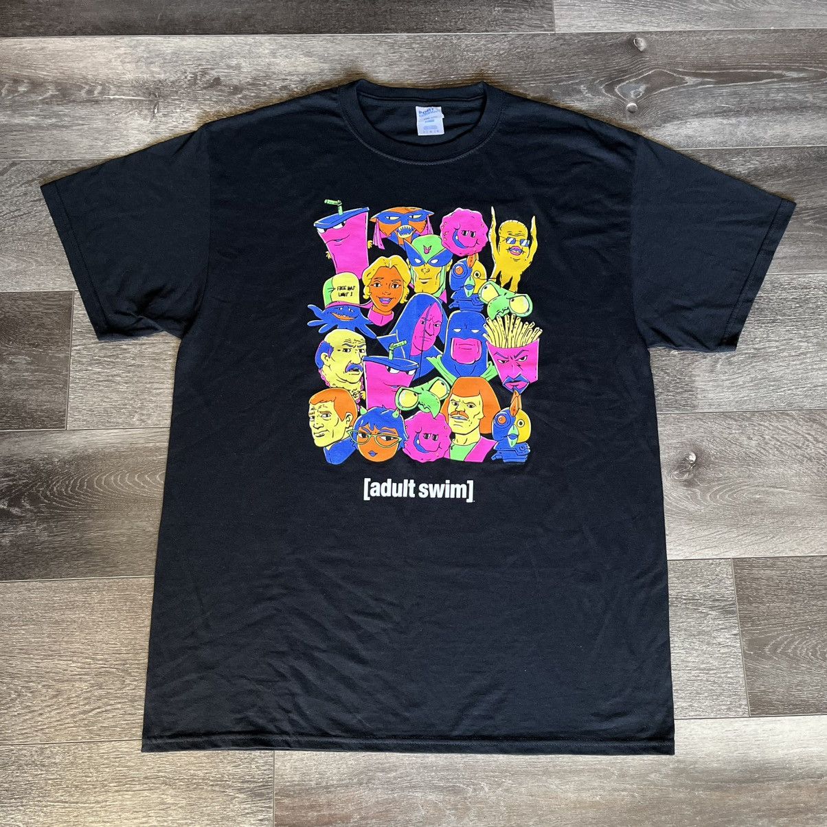 Cartoon Network Vintage Adult Swim Hardees Employee Cartoon Promo Logo Tee Size US L / EU 52-54 / 3 - 1 Thumbnail