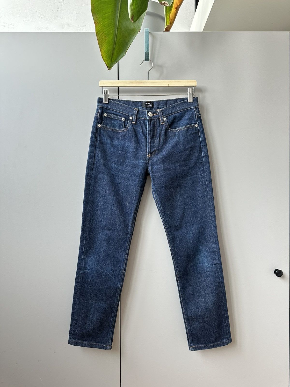 A.P.C. A.P.C. Navy Blue Denim Jeans 29 Size US 29 - 2 Thumbnail