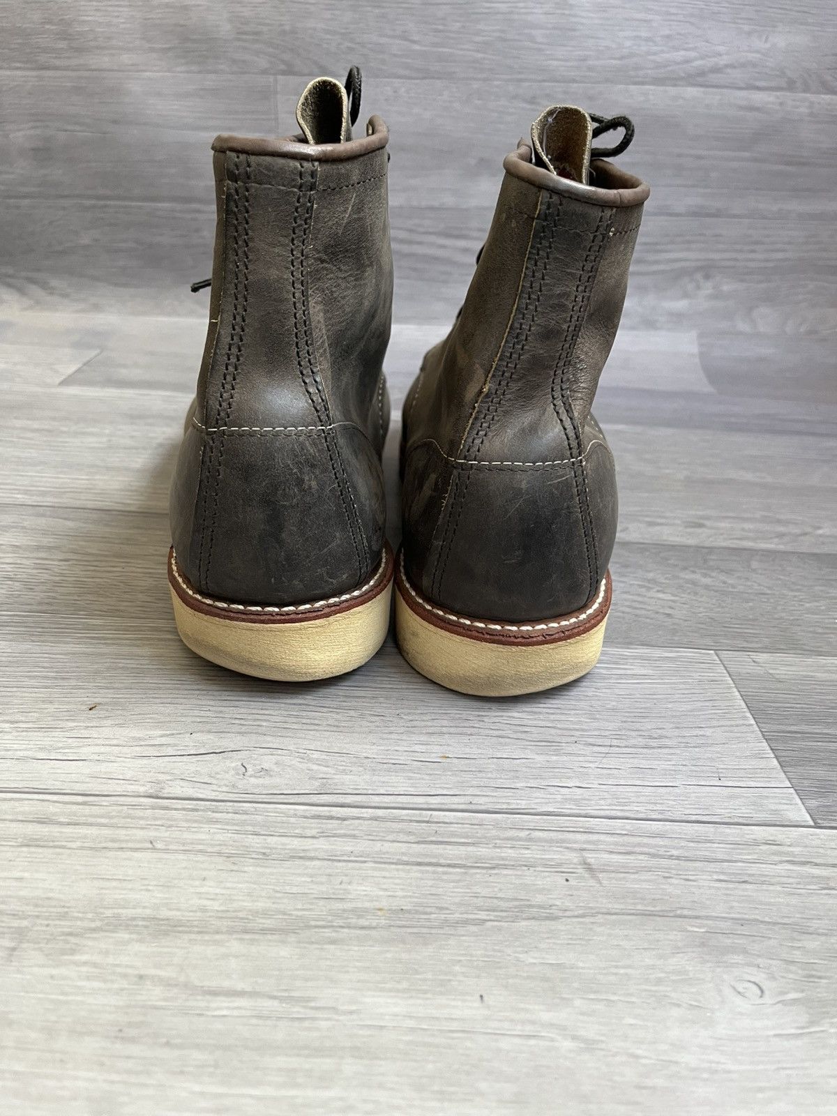Red Wing Red wing moc-toe charcoal rough tough leather boots Size US 11.5 / EU 44-45 - 7 Thumbnail