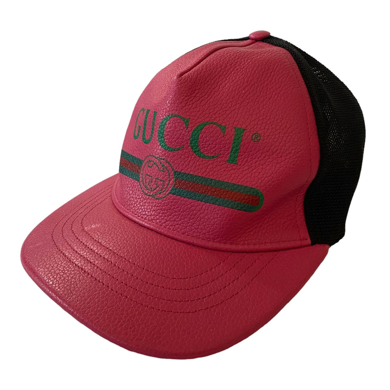 Gucci Gucci Hot Pink Leather Hat Size Medium NEW Size ONE SIZE - 1 Thumbnail
