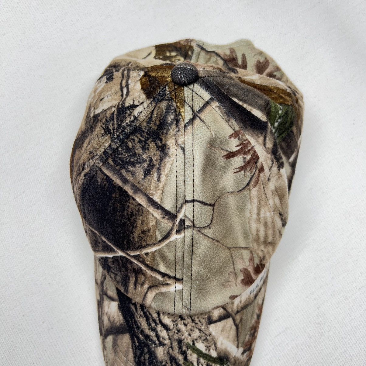 Realtree × Vintage Real Tree Hat Cap Rivers West Fleece Hunting Strap Back Size ONE SIZE - 5 Thumbnail