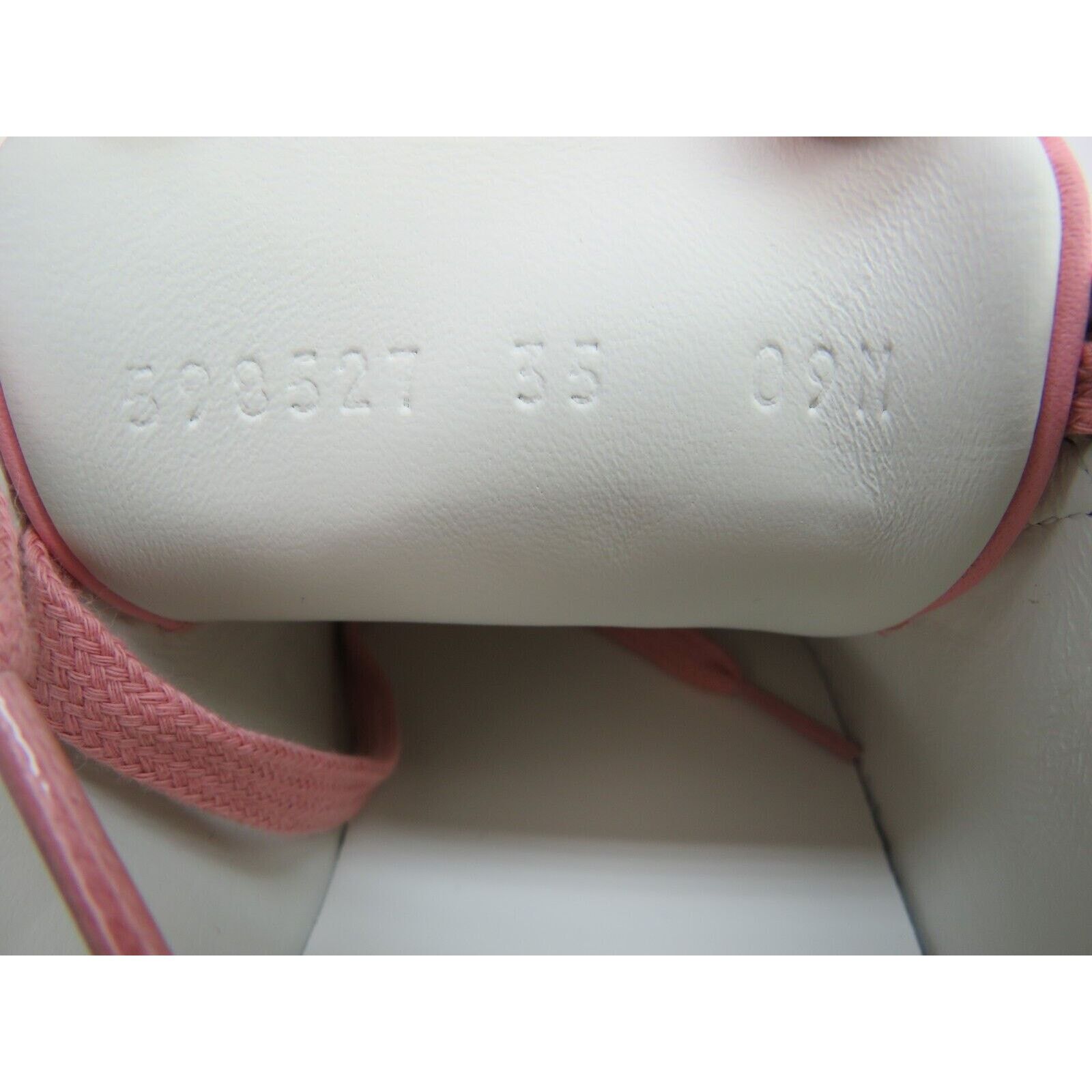 Gucci GUCCI 598527 ACE GG LEATHER PINK BLUE LOGOSNEAKERS 35 5 $780 Size US 5 / IT 35 - 2 Thumbnail