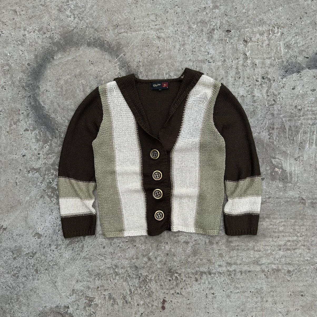 If Six Was Nine × Japanese Brand × Y/Project Vintage Japanese Style Knit Cardigan Y2K Style USA 00s Size M / US 6-8 / IT 42-44 - 2 Thumbnail