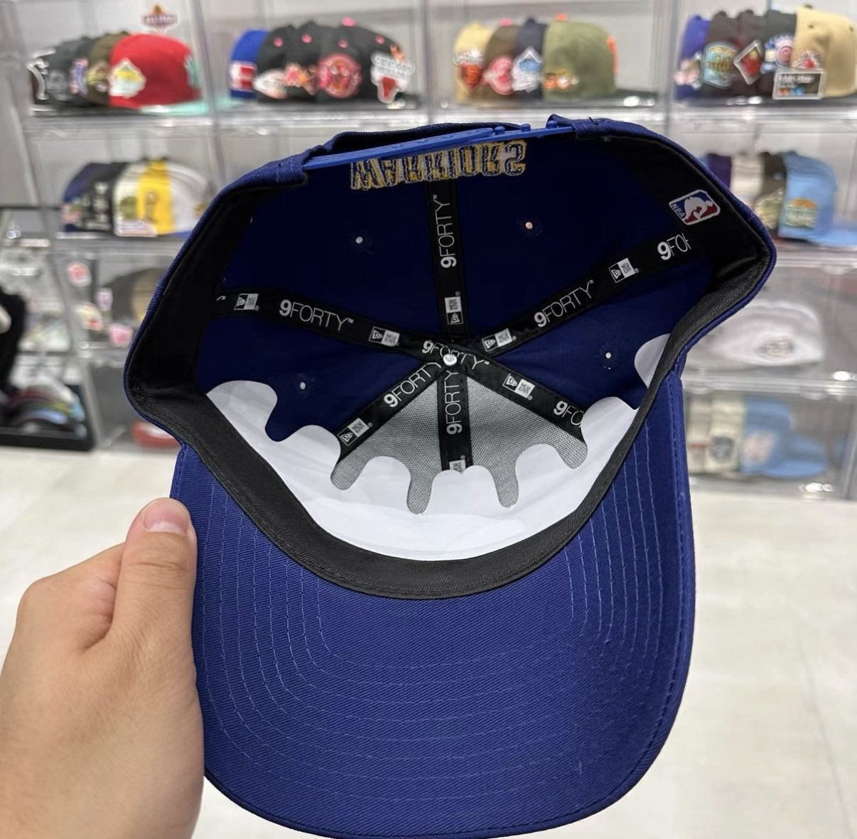 New Era New Era NBA Golden State Warriors Curved Brim Cap J32 Size ONE SIZE - 4 Thumbnail