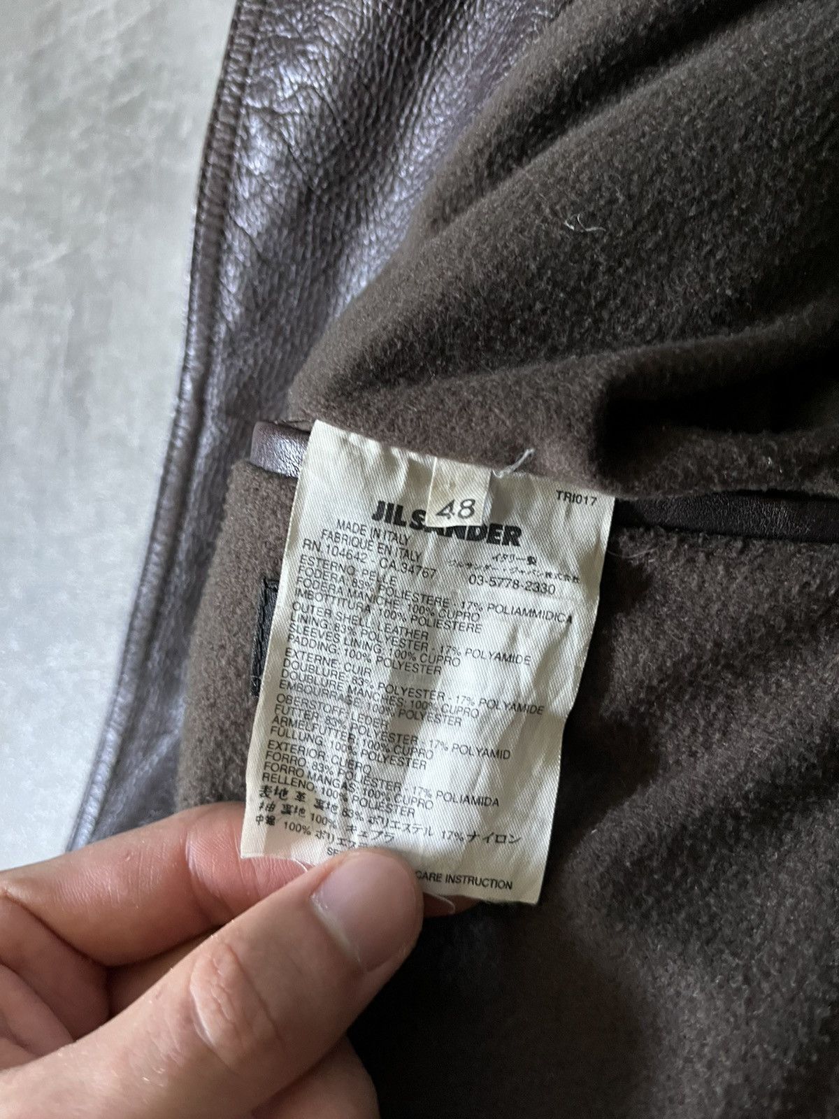 Jil Sander Jil Sander by Raf Simons brown leather jacket rare Size US M / EU 48-50 / 2 - 16 Thumbnail