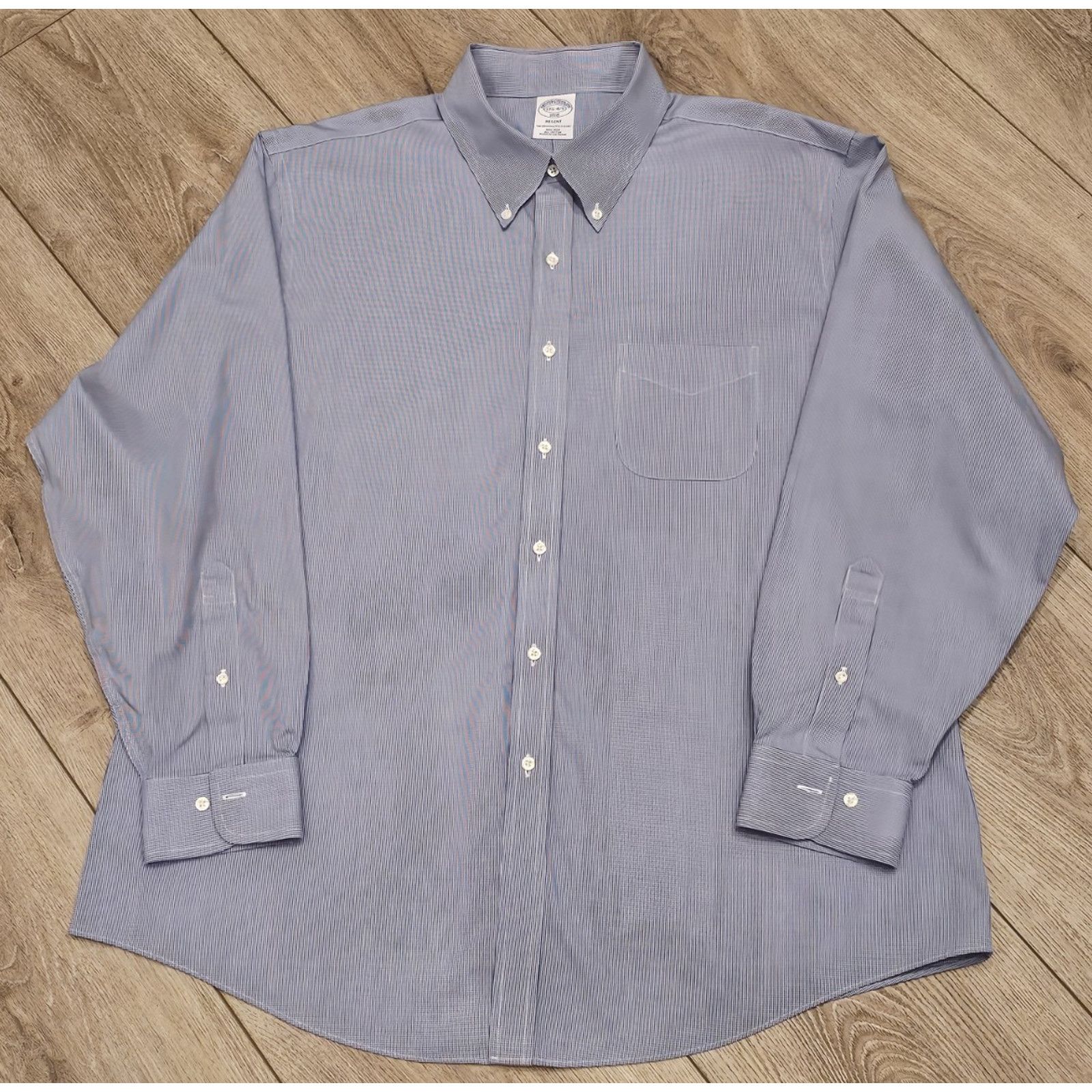 Brooks Brothers Brooks Brothers 1818 Regent Shirt Mens 17.5 4/5 Size US XL / EU 56 / 4 - 4 Thumbnail