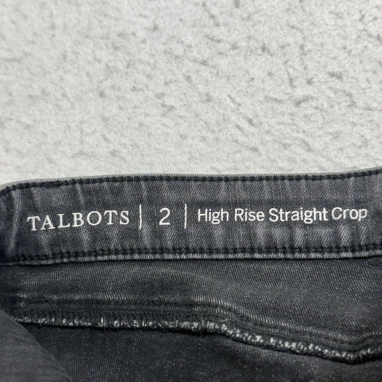 Other Talbots 2 High Rise Straight Crop Jeans Gray Denim Stretch Size 26" / US 2 / IT 38 - 4 Thumbnail