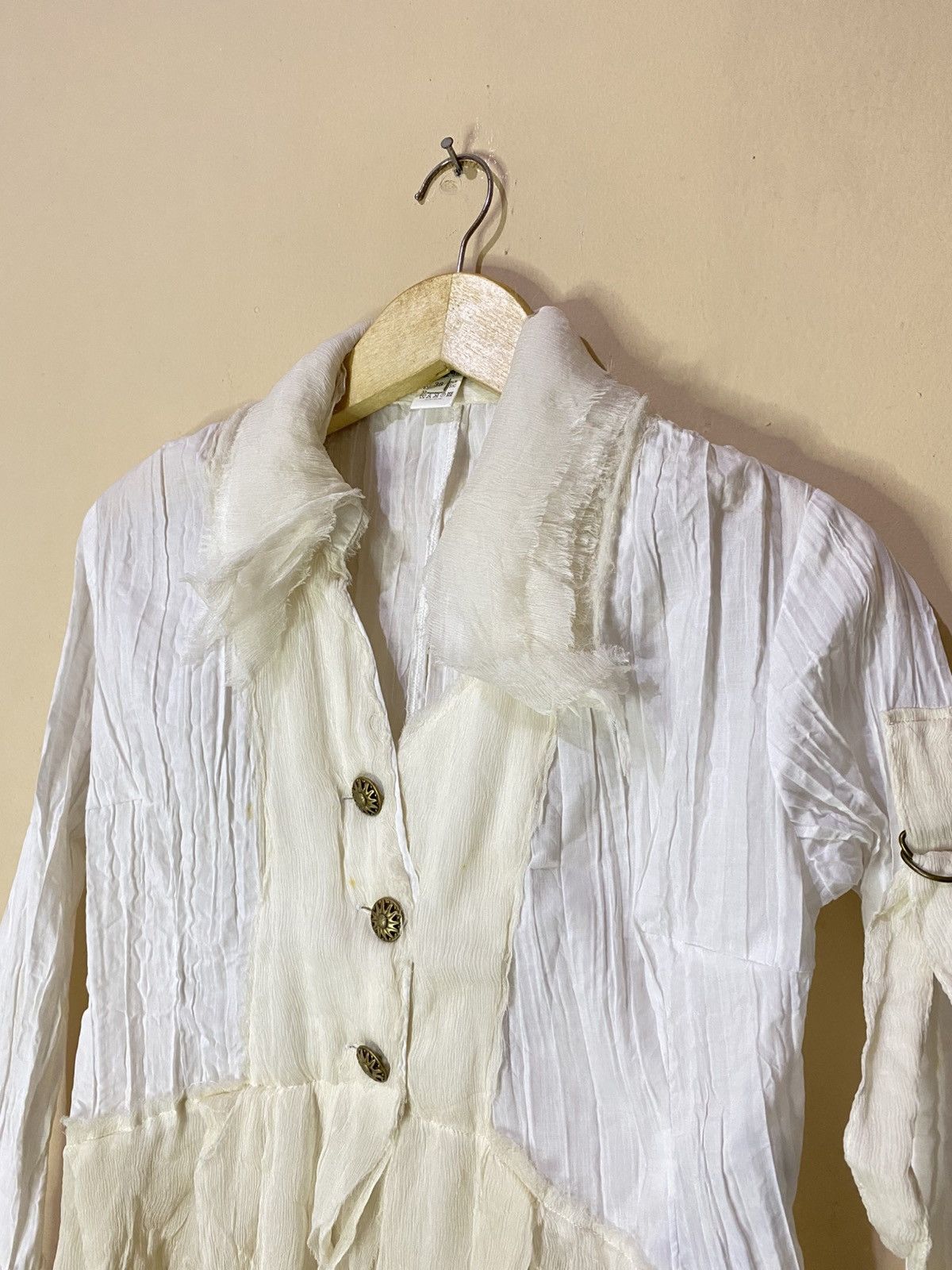 Japanese Brand 2000s Gothic Style by Tiina Laakkonen Italy Blouse Size XS / US 0-2 / IT 36-38 - 3 Thumbnail