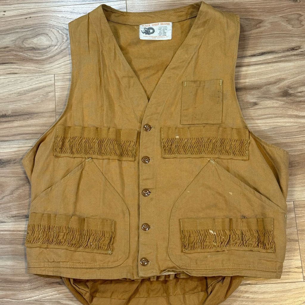 J Brand Black Sheep Brand Men’s Large Cotton Hunting Vest Size US L / EU 52-54 / 3 - 1 Thumbnail