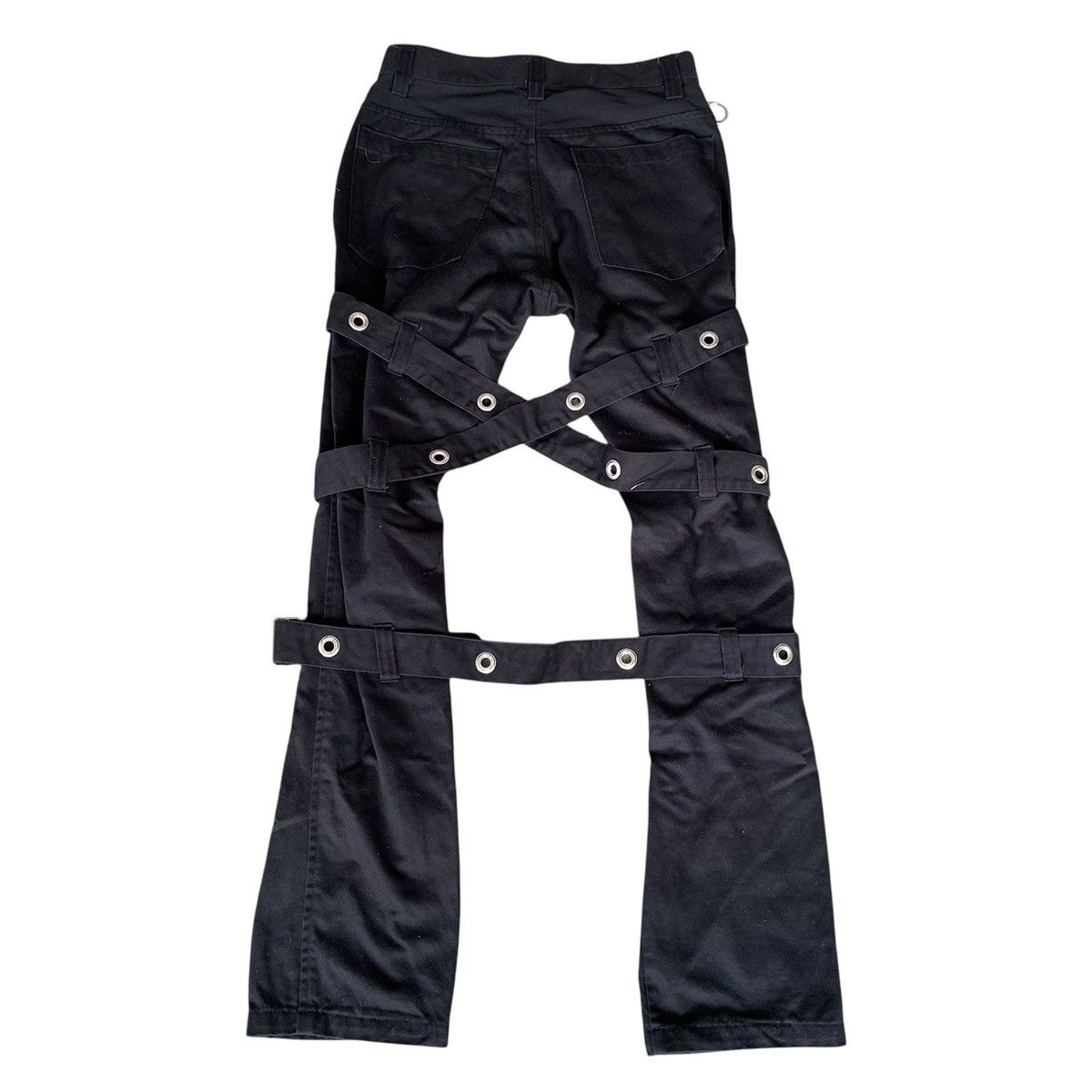 14th Addiction SECRET AGENTS BLACK BONDAGE PANTS Size US 28 / EU 44 - 3 Thumbnail