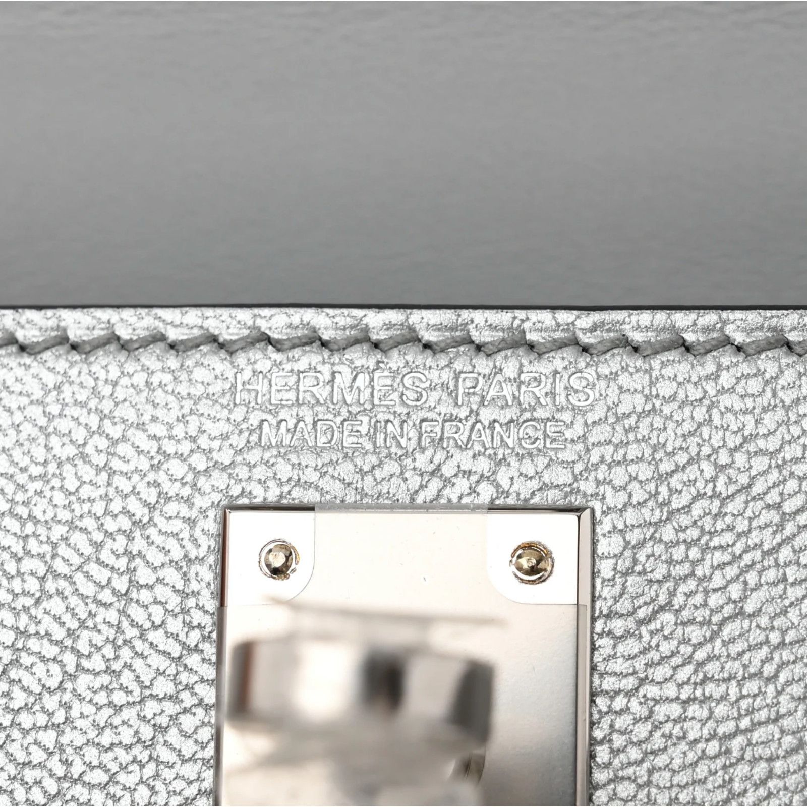 Hermes Mini Kelly 20 Sellier Argent Chevre Chamkilight Palladium Size ONE SIZE - 11 Thumbnail