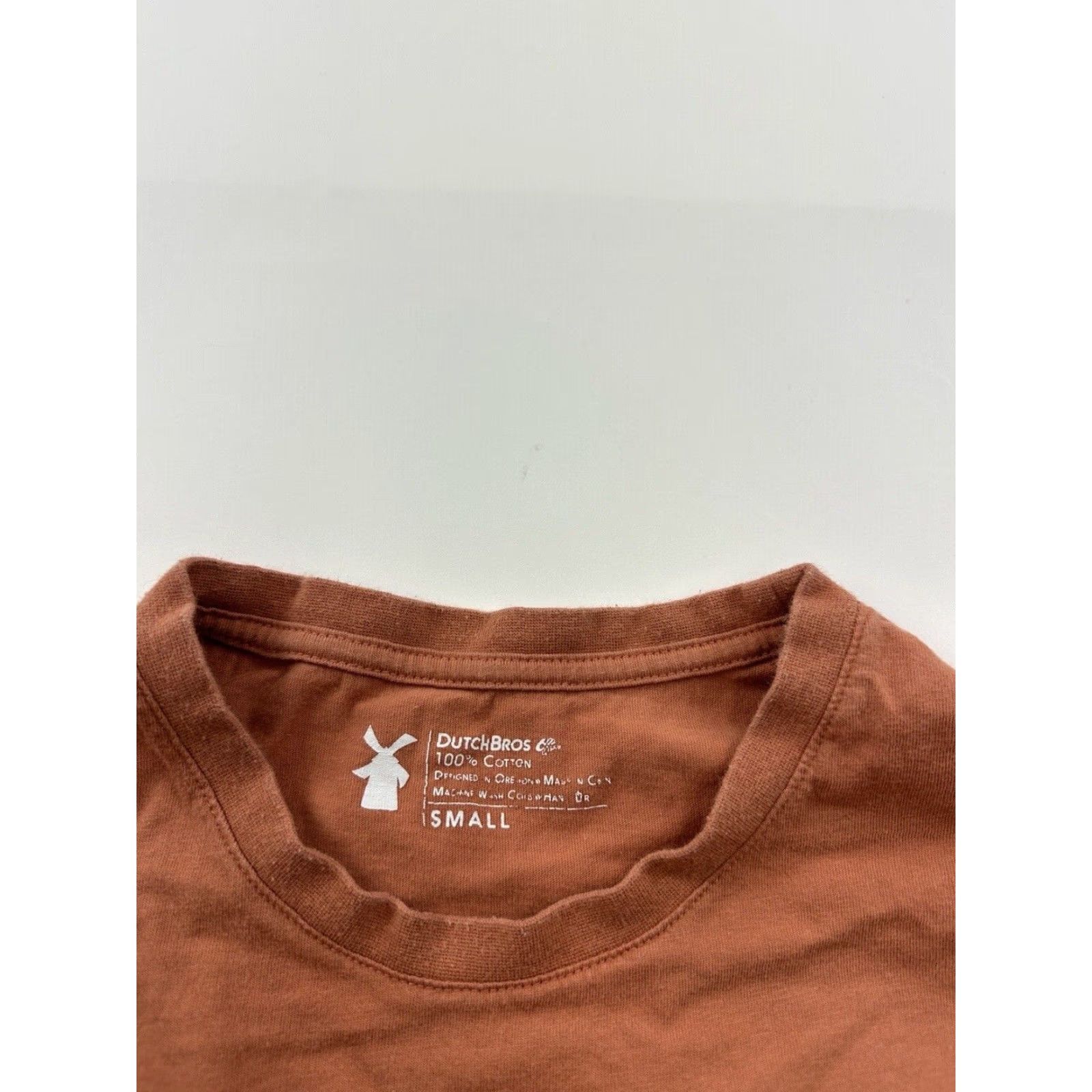 Vintage Dutch Bros Shirt Womens Small Orange Long Sleeve Oregon Coffee Size S / US 4 / IT 40 - 4 Thumbnail