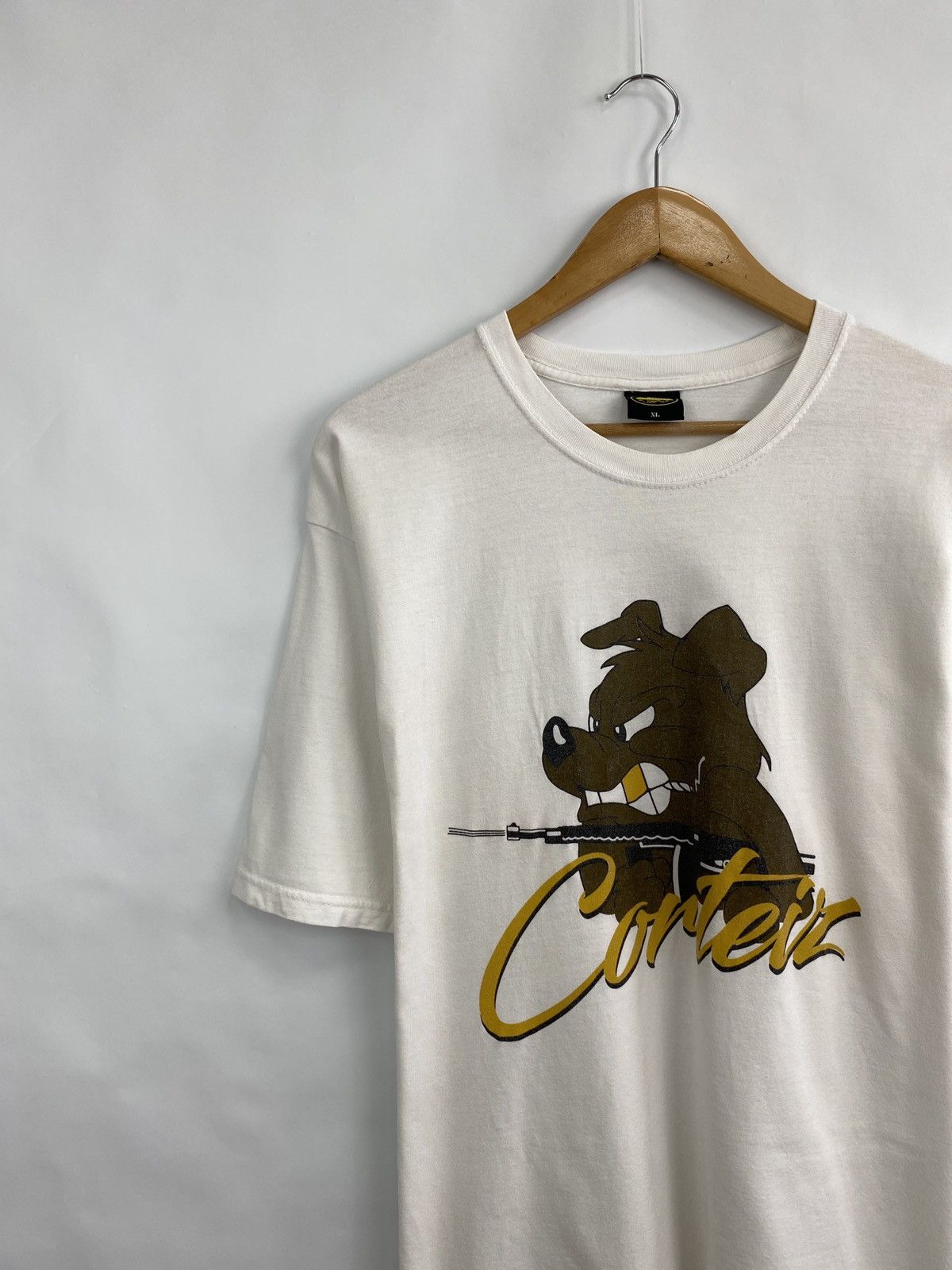 Corteiz 🇺🇸 Y2K Corteiz Dog Gun T-Shirt Rare Retro Hype Size US XL / EU 56 / 4 - 2 Thumbnail