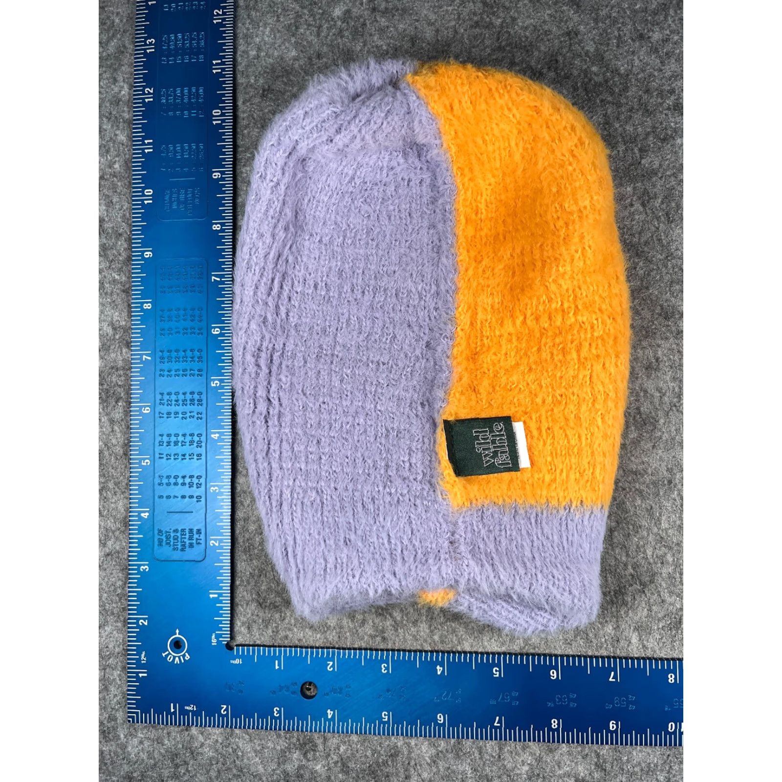 Vintage Wild Fable Beanie Women One Size Yellow Purple Knit Polyester Nylon Blend NEW Size ONE SIZE - 5 Thumbnail