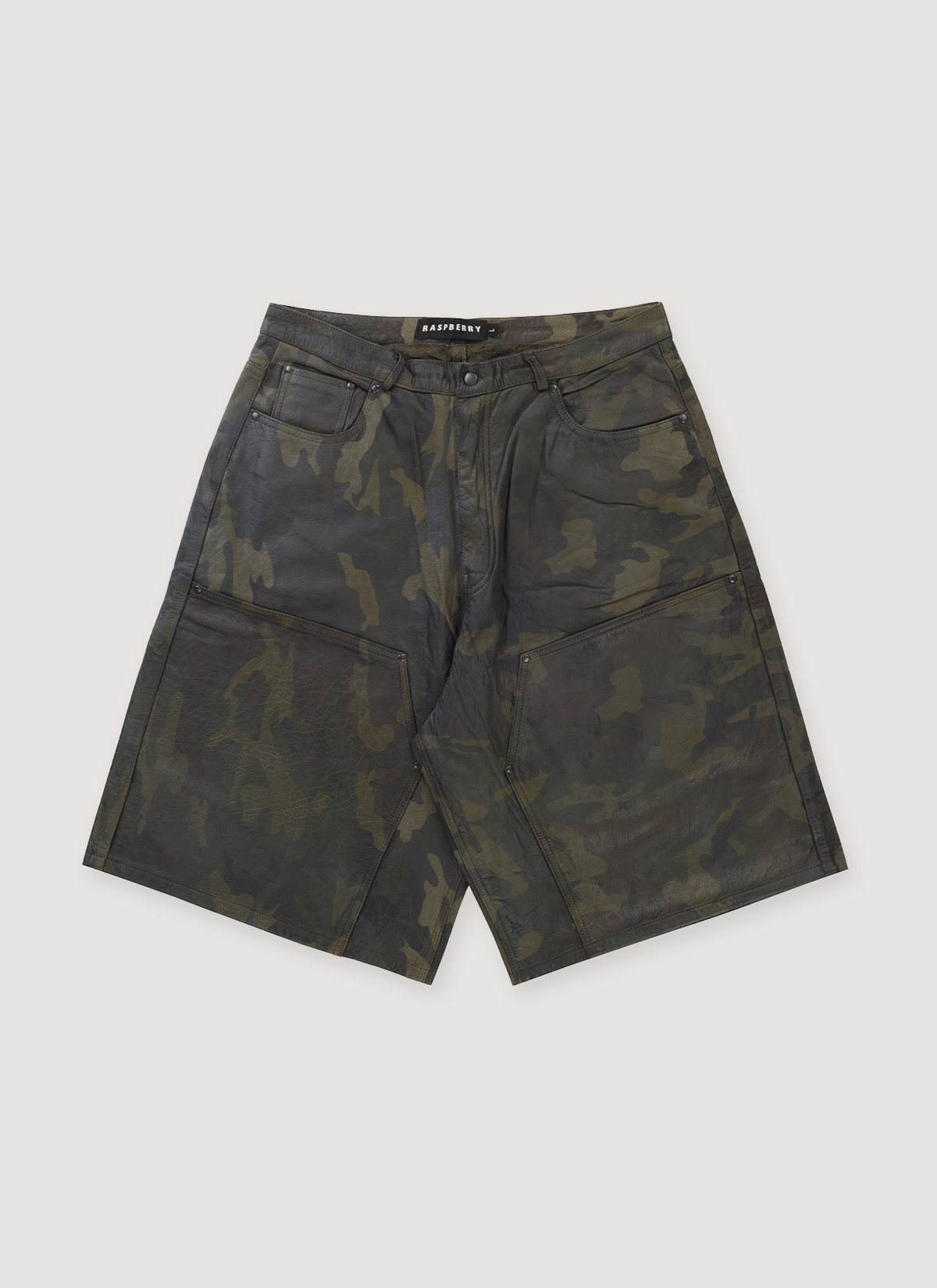 The GV Gallery GV Gallery Barrack Leather Shorts Camo Size US 30 / EU 46 - 1 Thumbnail