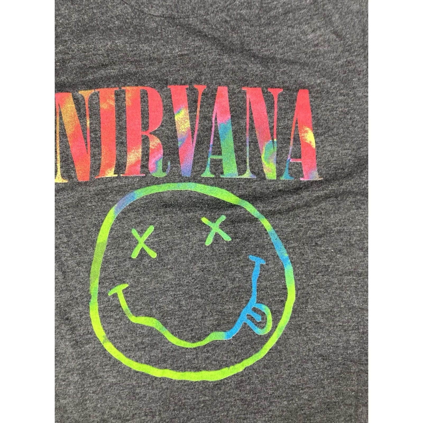 Etro Nirvana T-Shirt Women Small Black Heather Retro Music Crew Neck Short Sleeve Pullover Cotton Size S / US 4 / IT 40 - 2 Thumbnail
